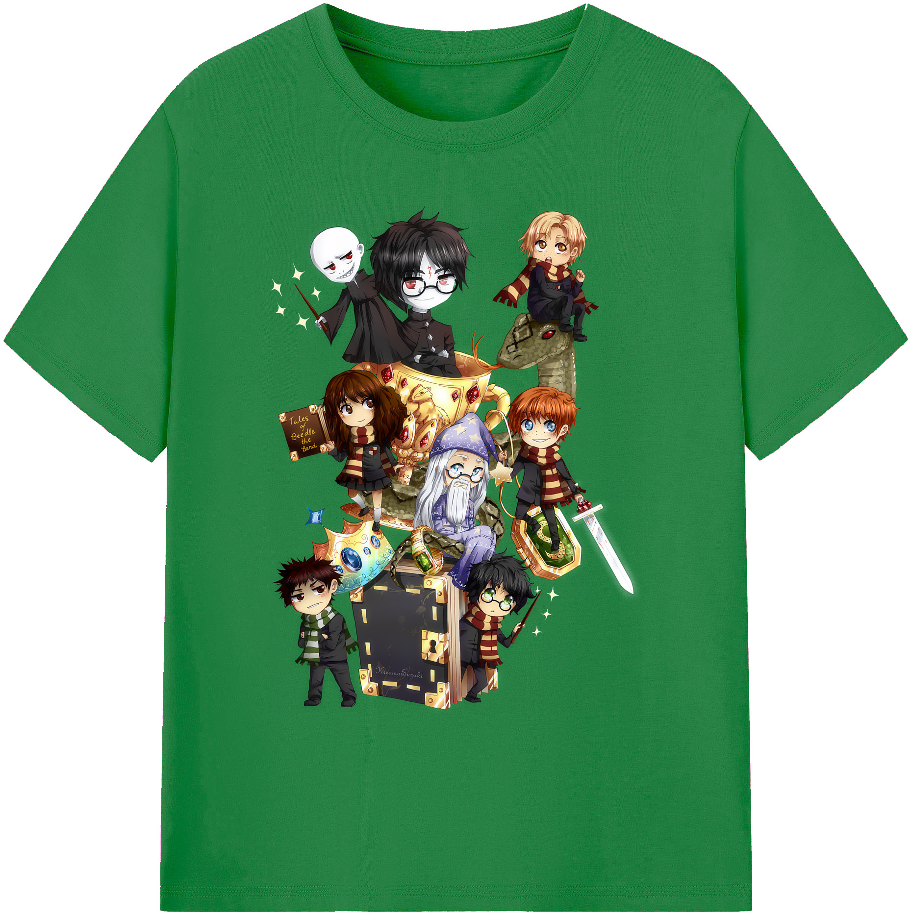 （画像用） Harry Potter ハリー・ポッターシリーズ 綿100％ メンズ半袖Tシャツ｜肌触りやわらか＆通気性