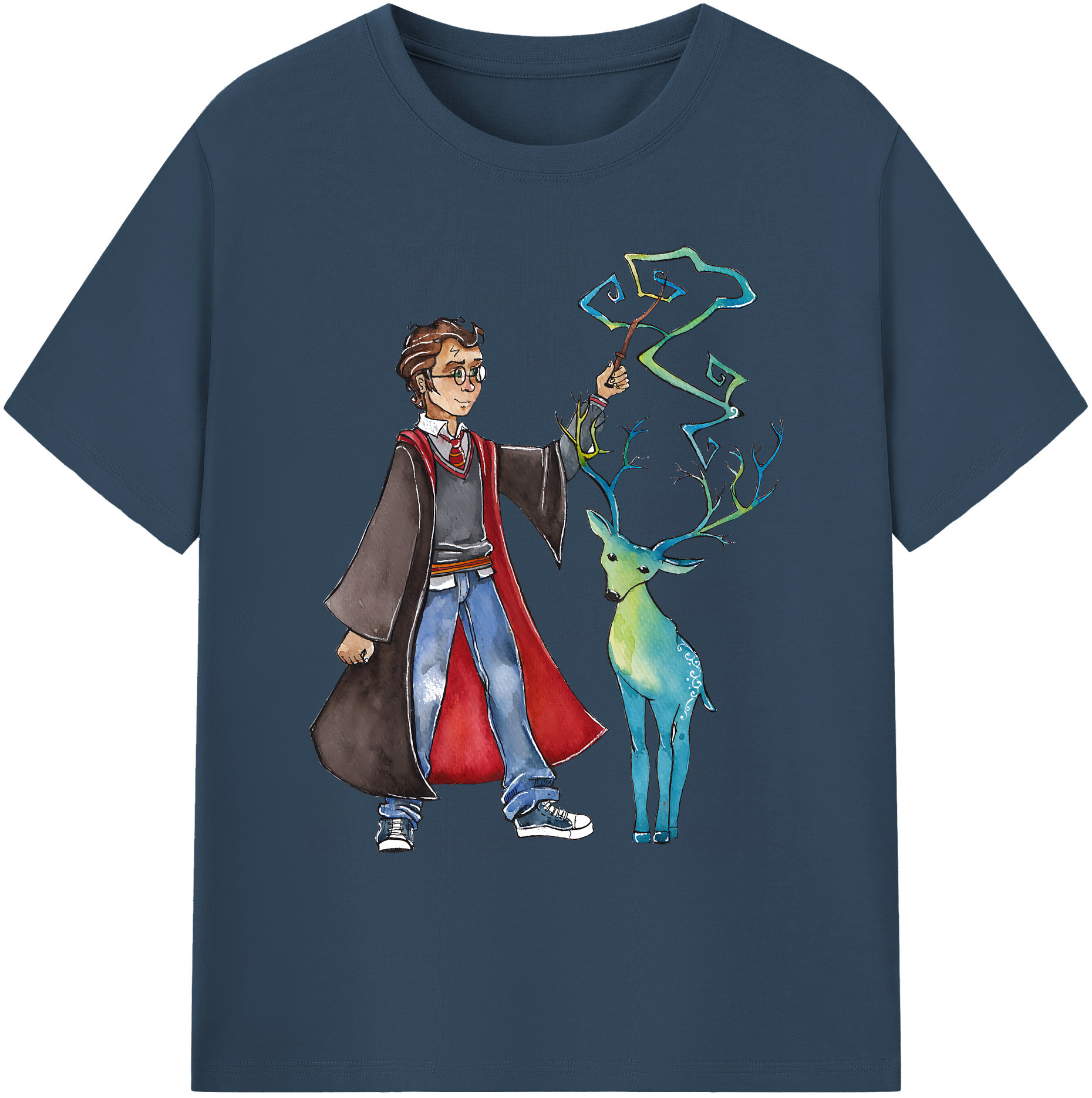 （画像用） Harry Potter ハリー・ポッターシリーズ 綿100％ メンズ半袖Tシャツ｜肌触りやわらか＆通気性