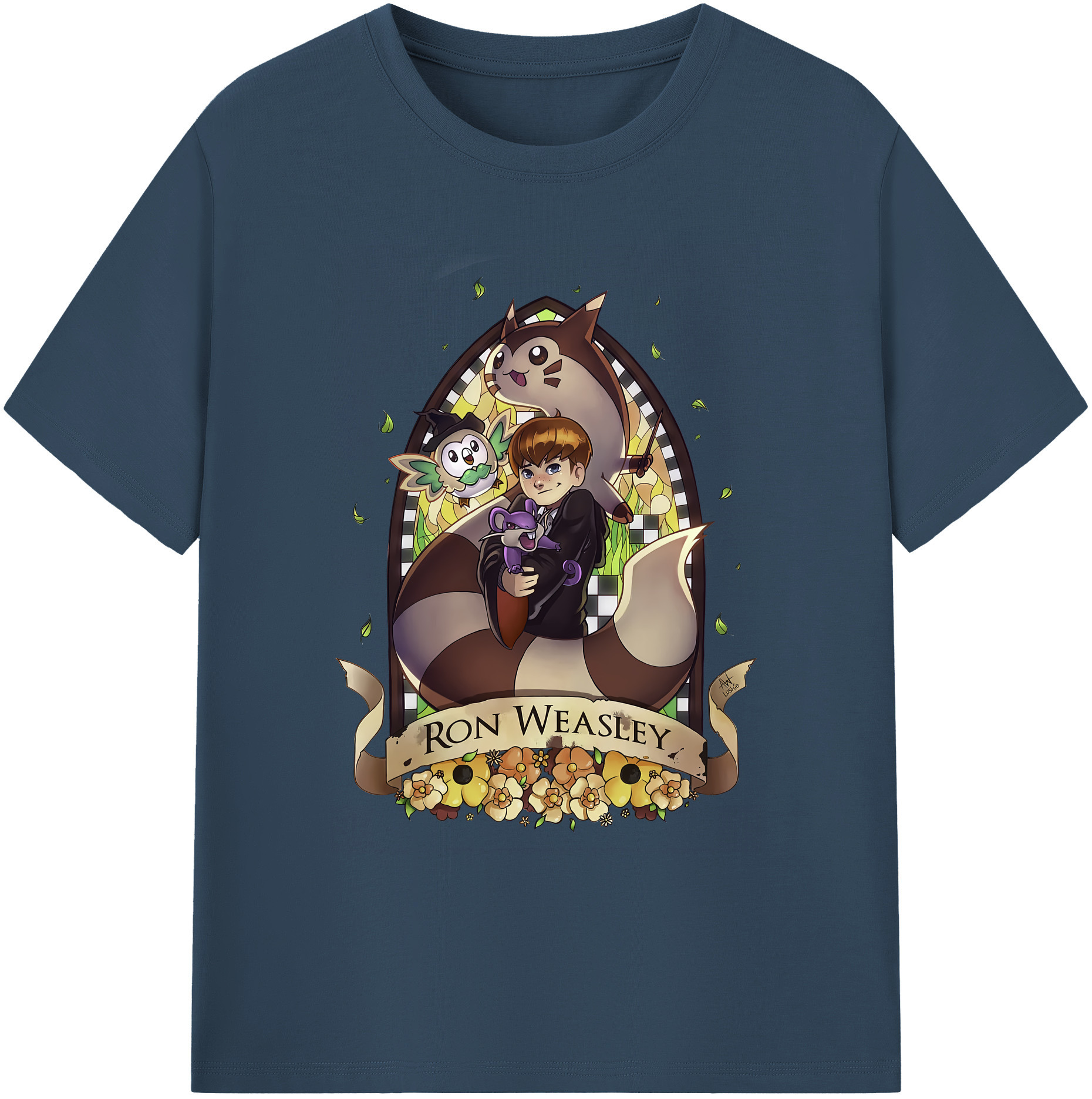 （画像用） Harry Potter ハリー・ポッターシリーズ 綿100％ メンズ半袖Tシャツ｜肌触りやわらか＆通気性