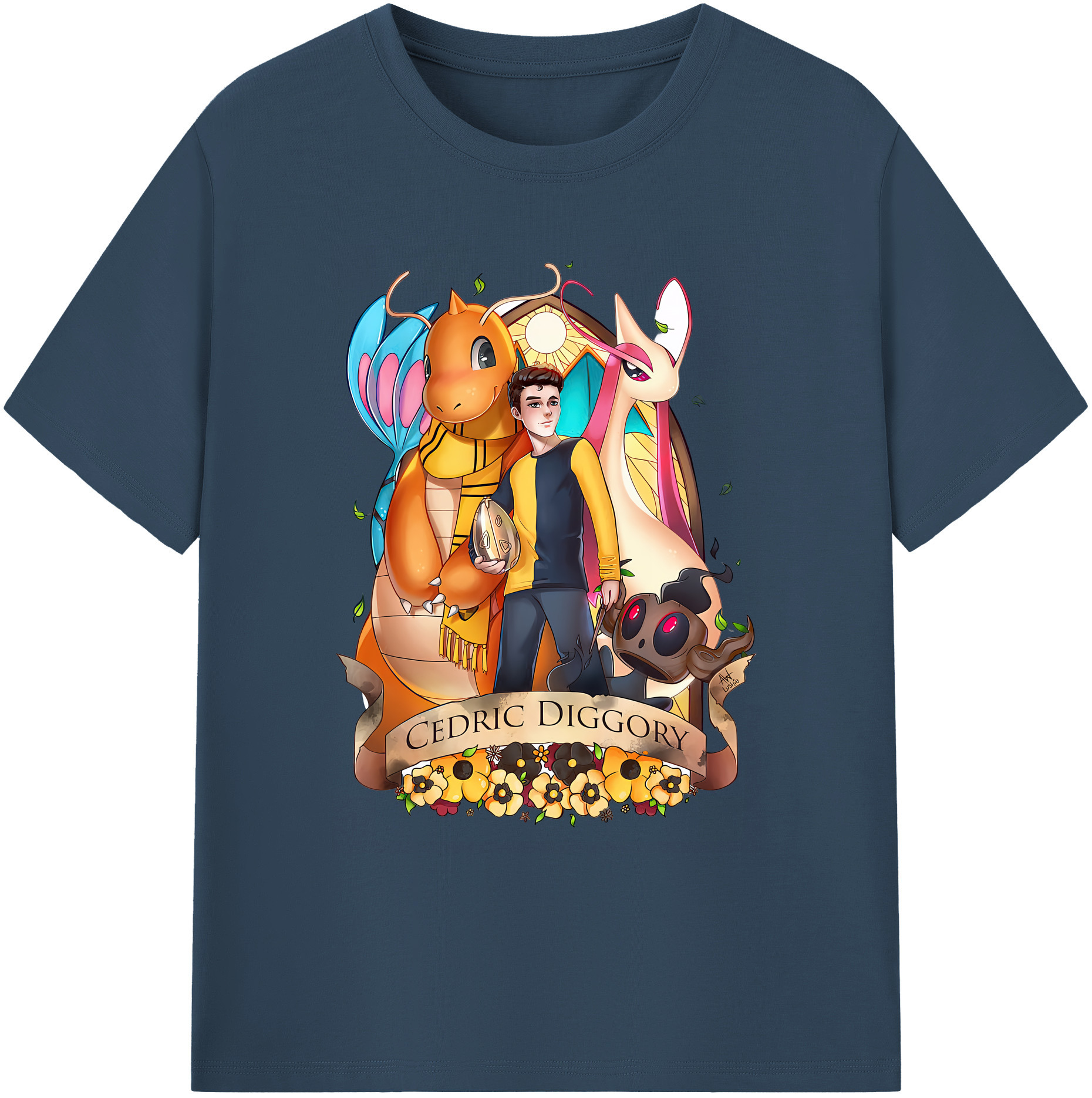 （画像用） Harry Potter ハリー・ポッターシリーズ 綿100％ メンズ半袖Tシャツ｜肌触りやわらか＆通気性