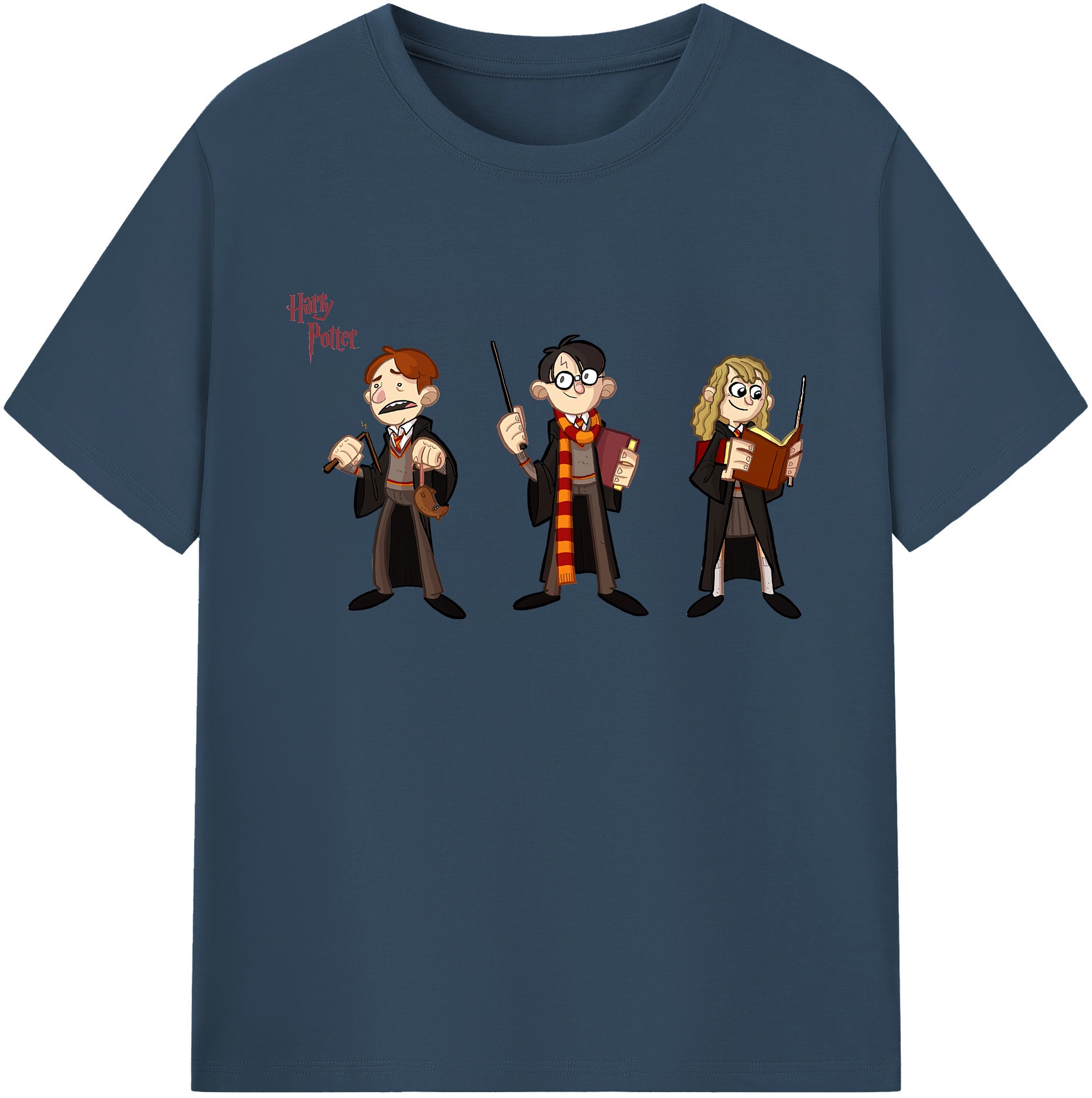 （画像用） Harry Potter ハリー・ポッターシリーズ 綿100％ メンズ半袖Tシャツ｜肌触りやわらか＆通気性