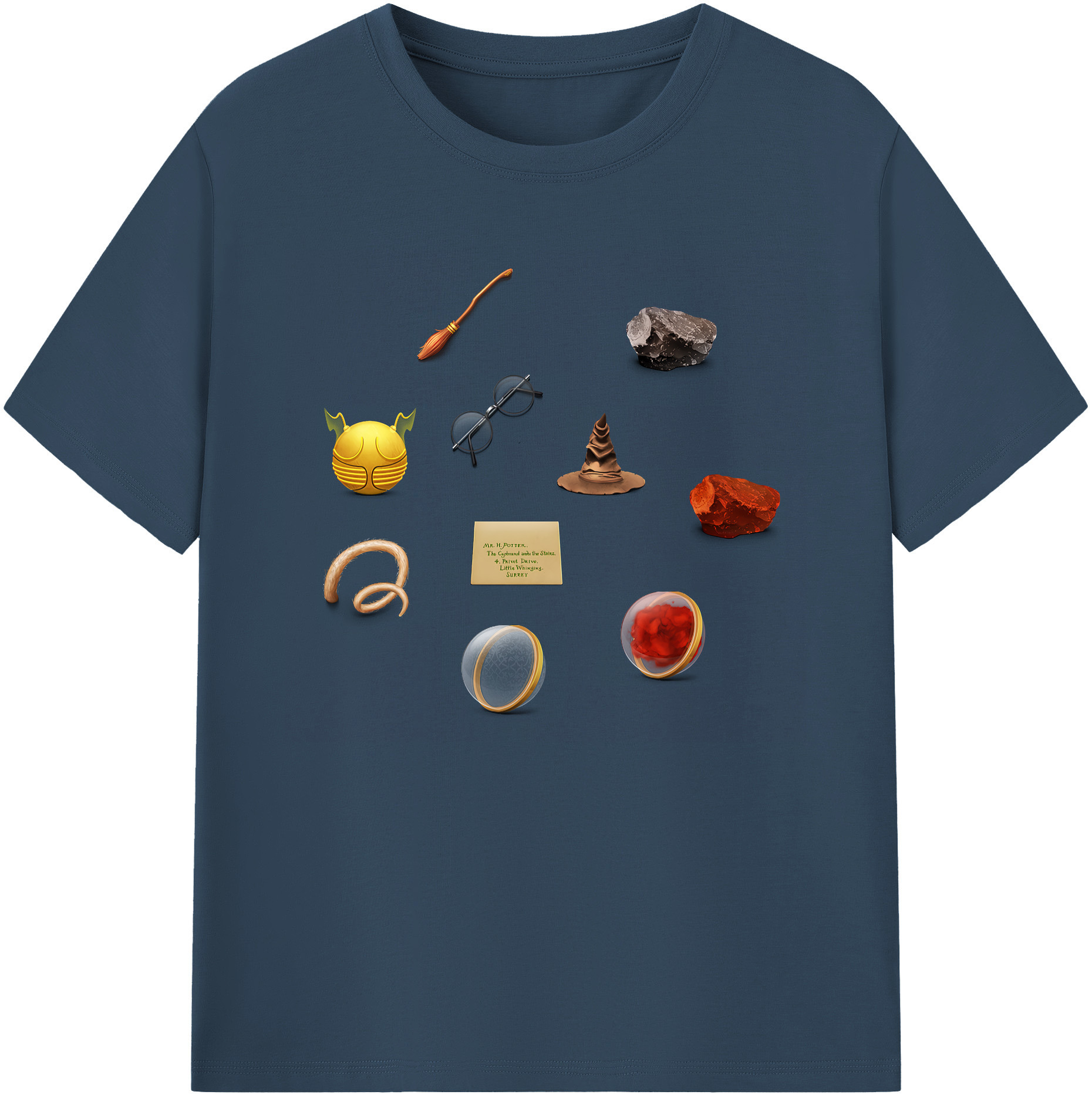（画像用） Harry Potter ハリー・ポッターシリーズ 綿100％ メンズ半袖Tシャツ｜肌触りやわらか＆通気性