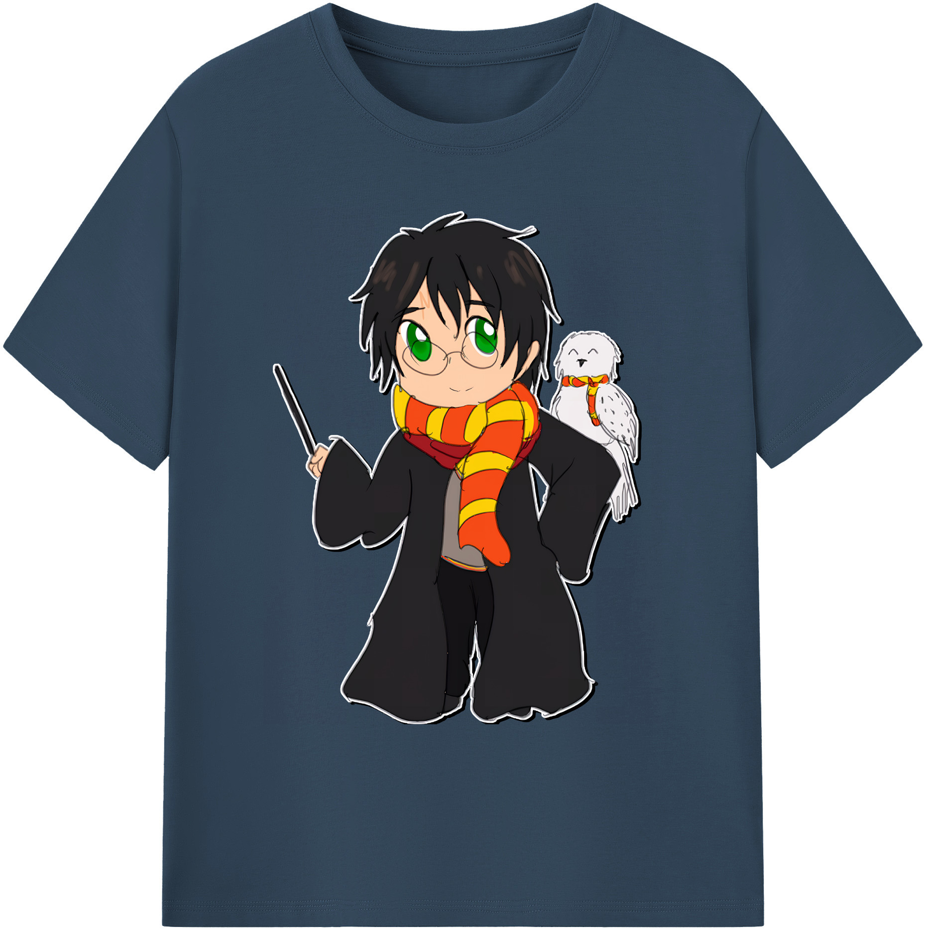 （画像用） Harry Potter ハリー・ポッターシリーズ 綿100％ メンズ半袖Tシャツ｜肌触りやわらか＆通気性
