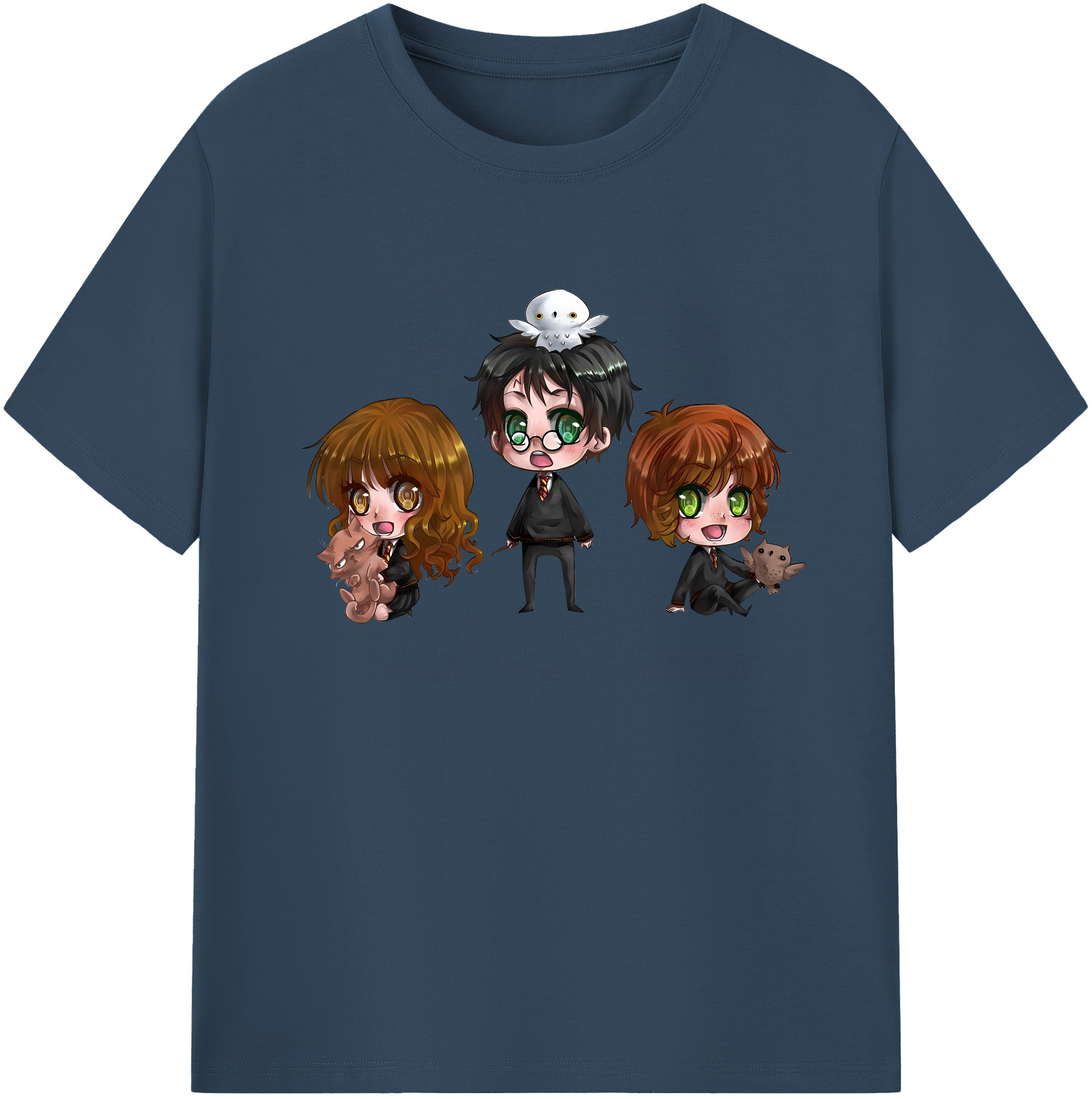 （画像用） Harry Potter ハリー・ポッターシリーズ 綿100％ メンズ半袖Tシャツ｜肌触りやわらか＆通気性