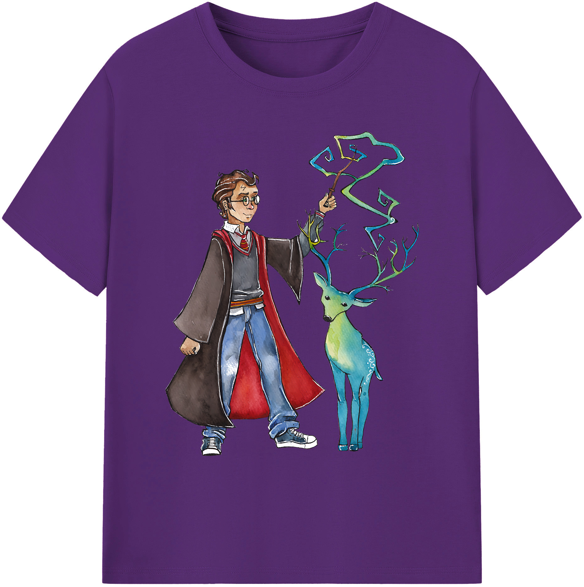 （画像用） Harry Potter ハリー・ポッターシリーズ 綿100％ メンズ半袖Tシャツ｜肌触りやわらか＆通気性