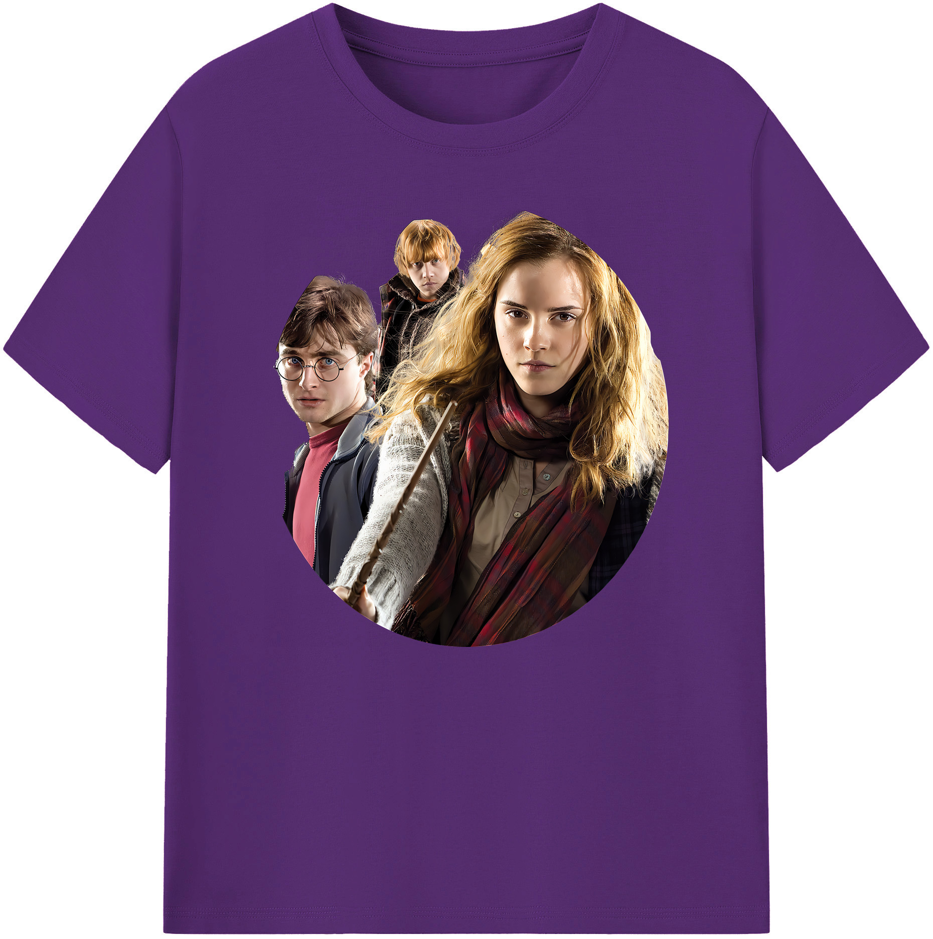 （画像用） Harry Potter ハリー・ポッターシリーズ 綿100％ メンズ半袖Tシャツ｜肌触りやわらか＆通気性
