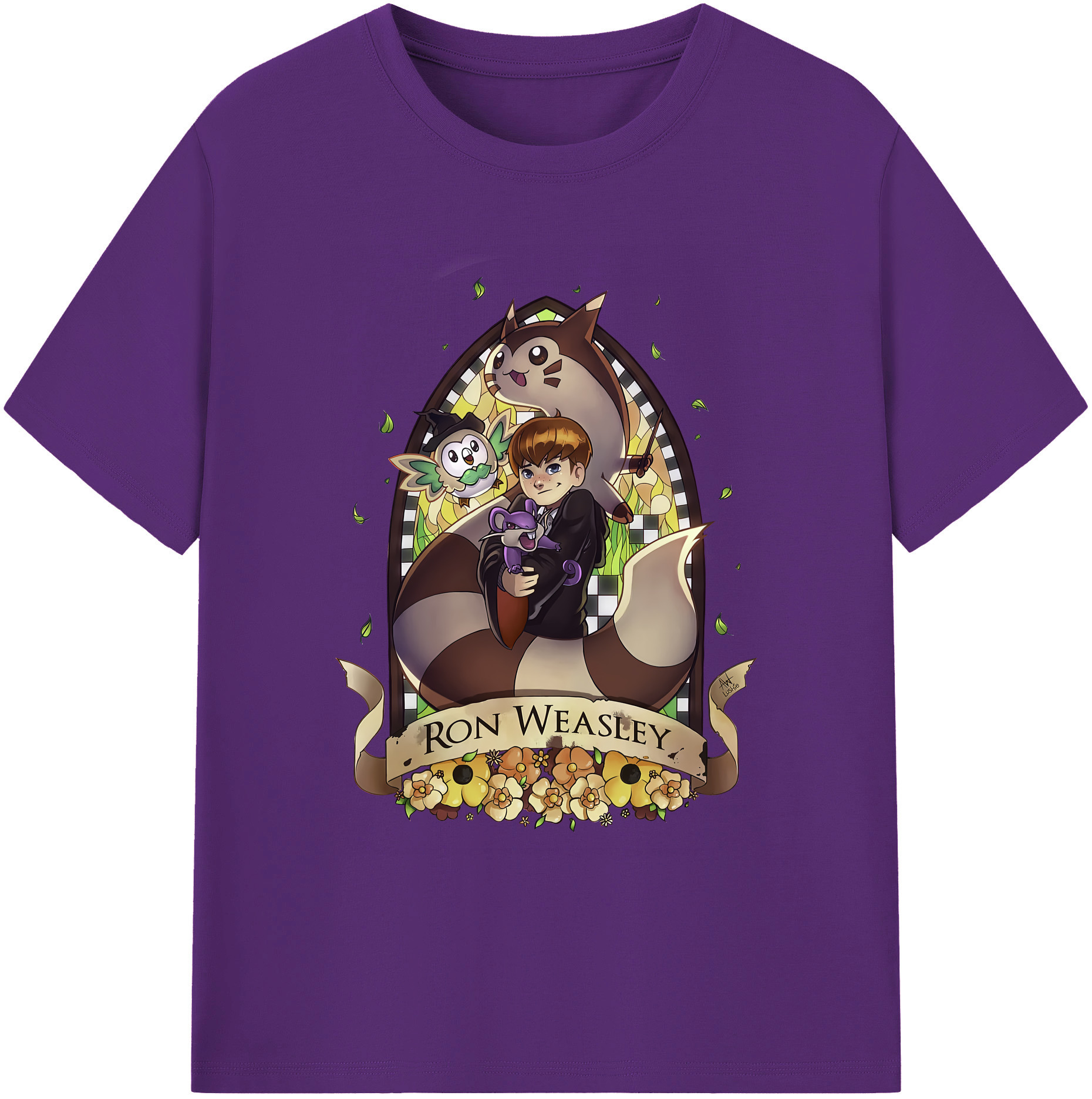 （画像用） Harry Potter ハリー・ポッターシリーズ 綿100％ メンズ半袖Tシャツ｜肌触りやわらか＆通気性