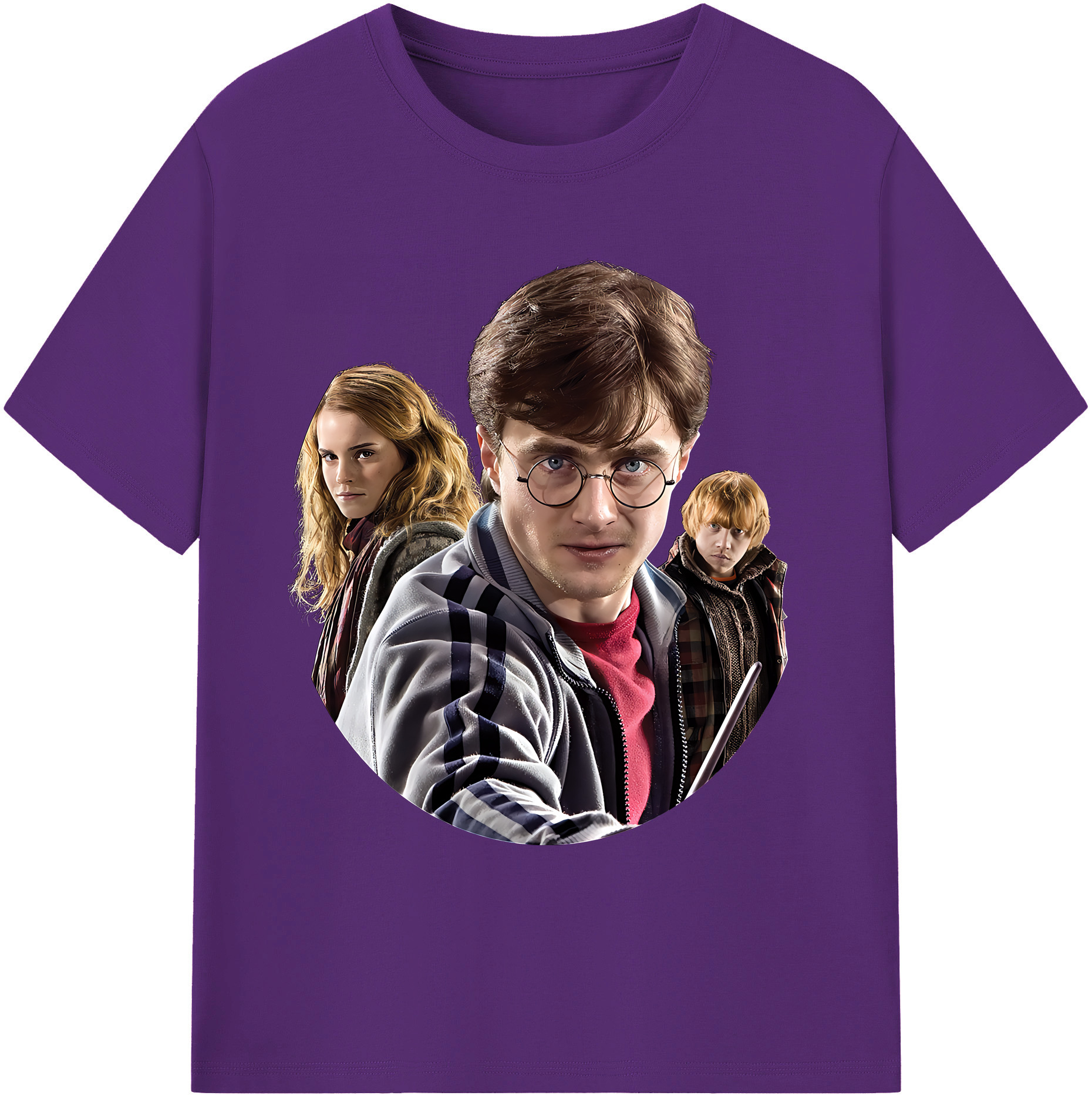 （画像用） Harry Potter ハリー・ポッターシリーズ 綿100％ メンズ半袖Tシャツ｜肌触りやわらか＆通気性