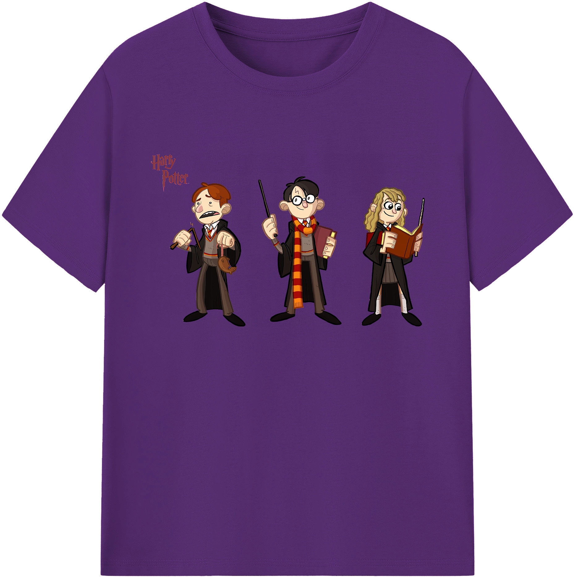 （画像用） Harry Potter ハリー・ポッターシリーズ 綿100％ メンズ半袖Tシャツ｜肌触りやわらか＆通気性