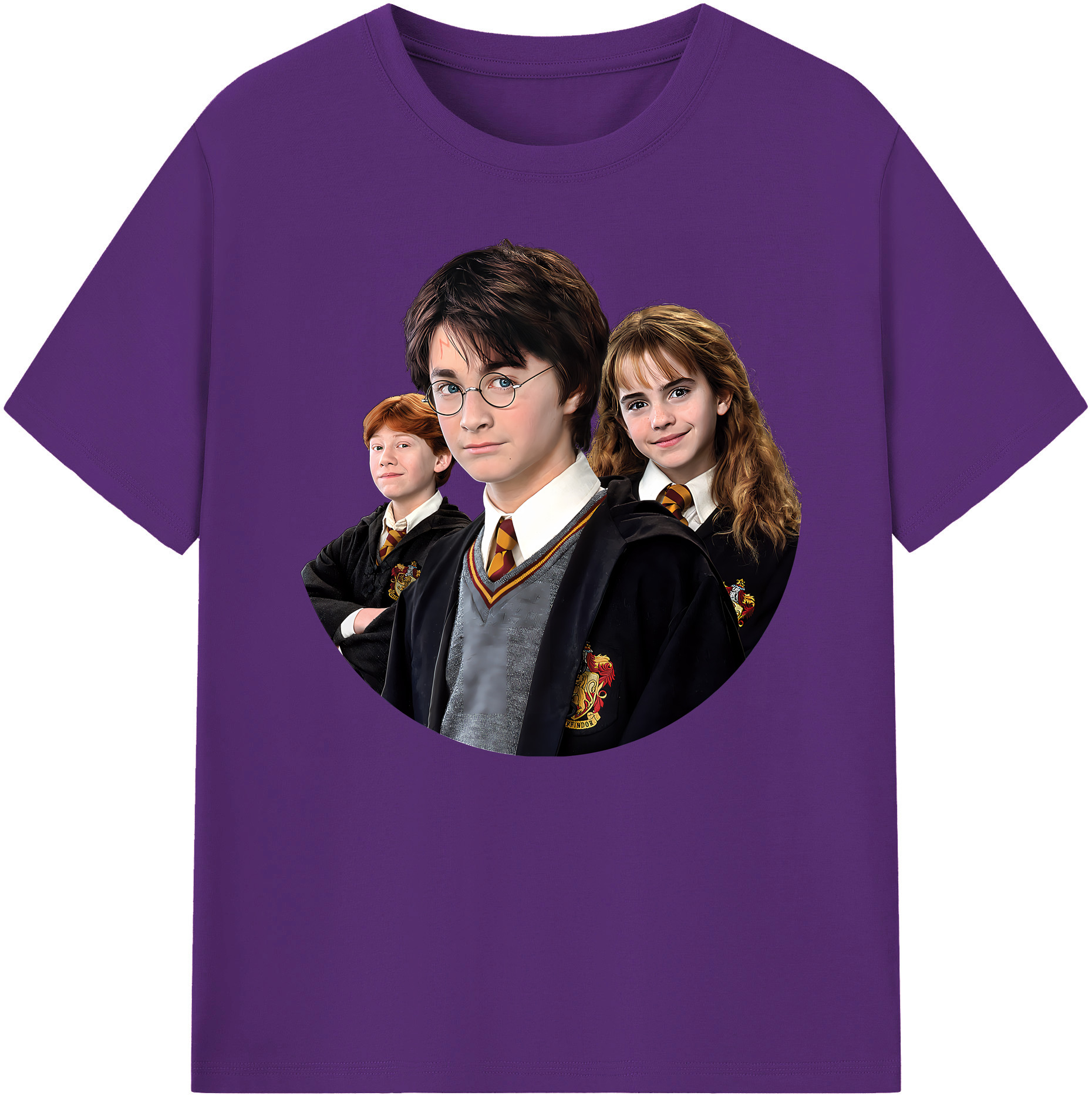 （画像用） Harry Potter ハリー・ポッターシリーズ 綿100％ メンズ半袖Tシャツ｜肌触りやわらか＆通気性