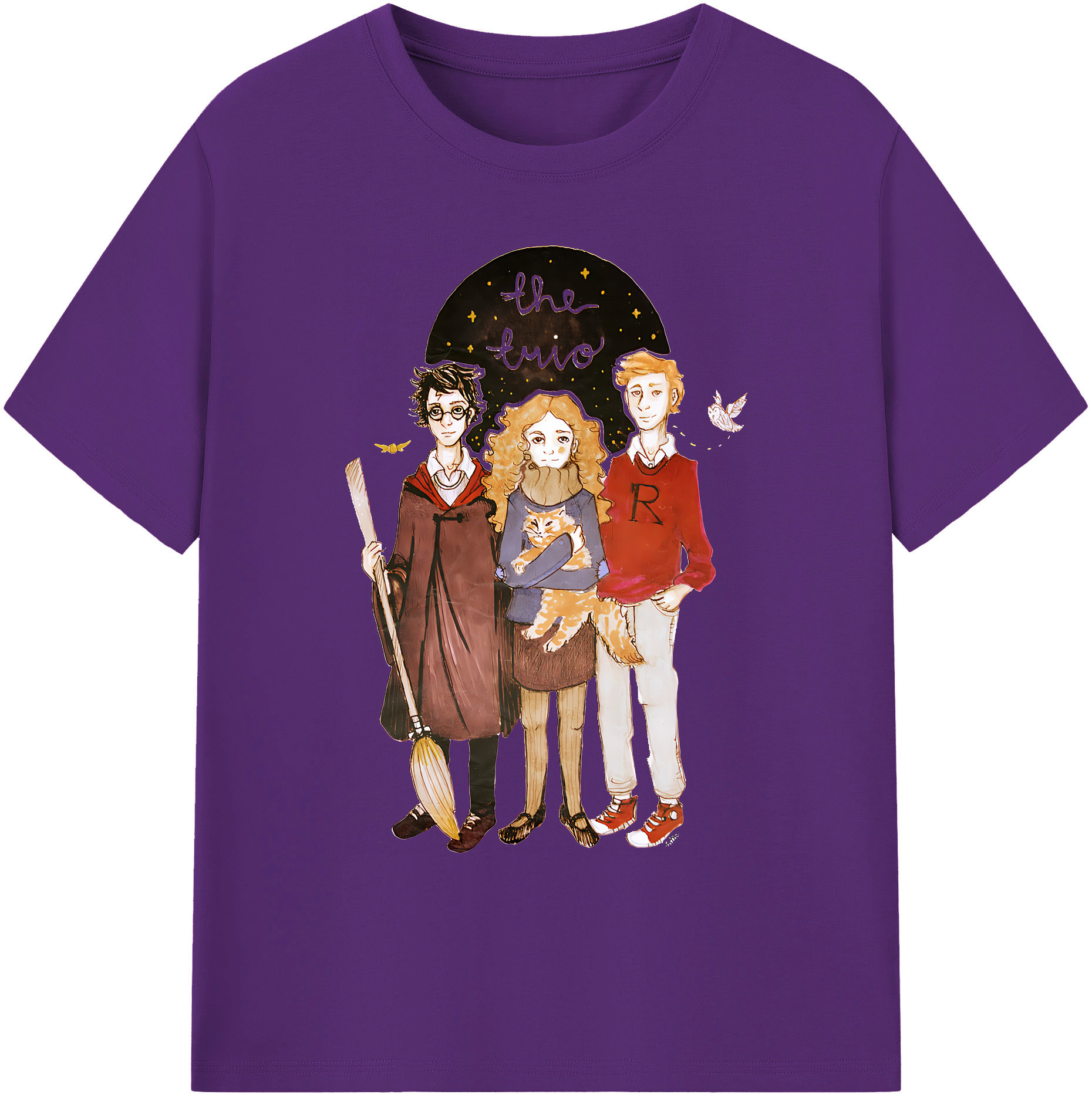 （画像用） Harry Potter ハリー・ポッターシリーズ 綿100％ メンズ半袖Tシャツ｜肌触りやわらか＆通気性