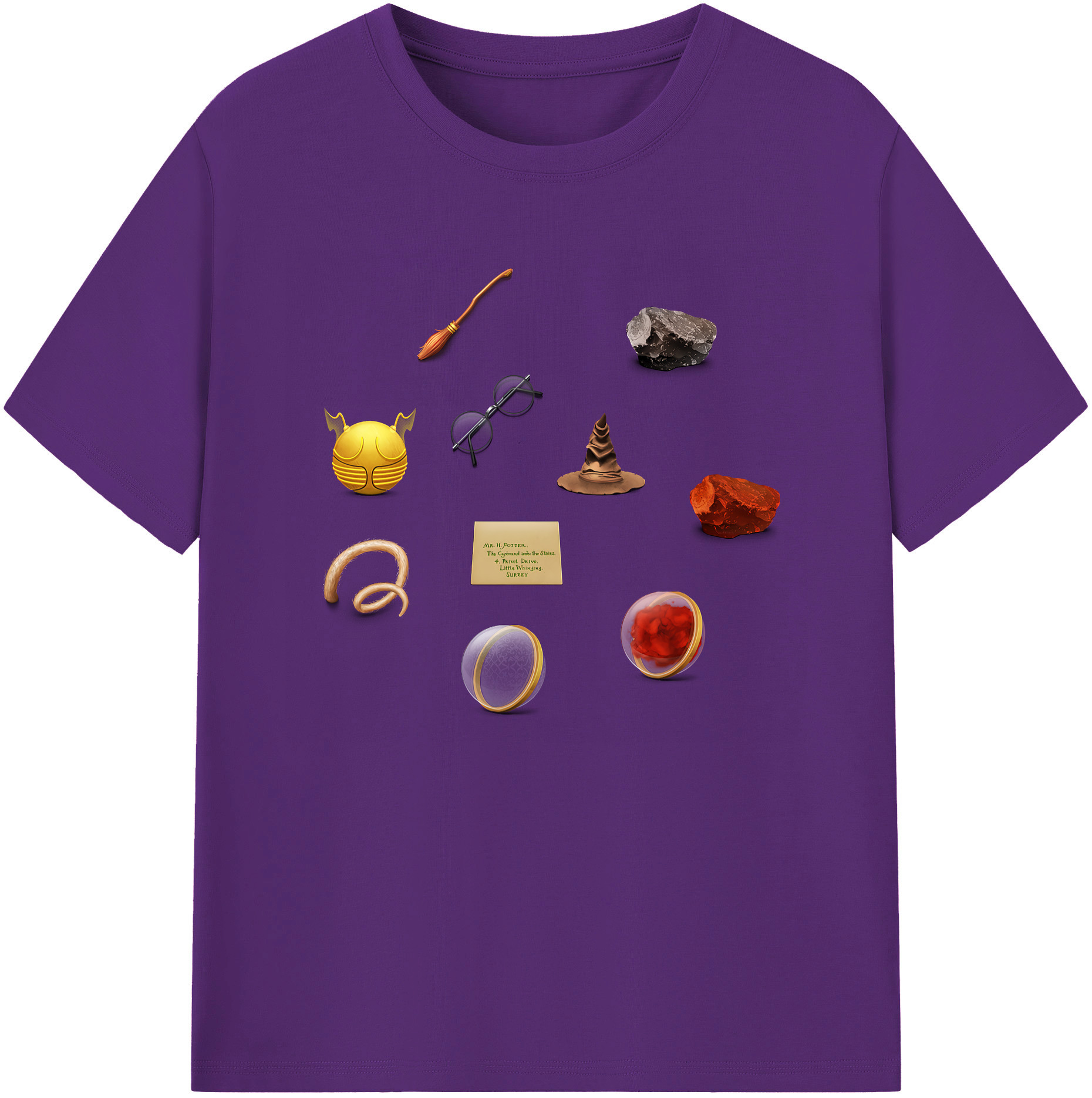（画像用） Harry Potter ハリー・ポッターシリーズ 綿100％ メンズ半袖Tシャツ｜肌触りやわらか＆通気性