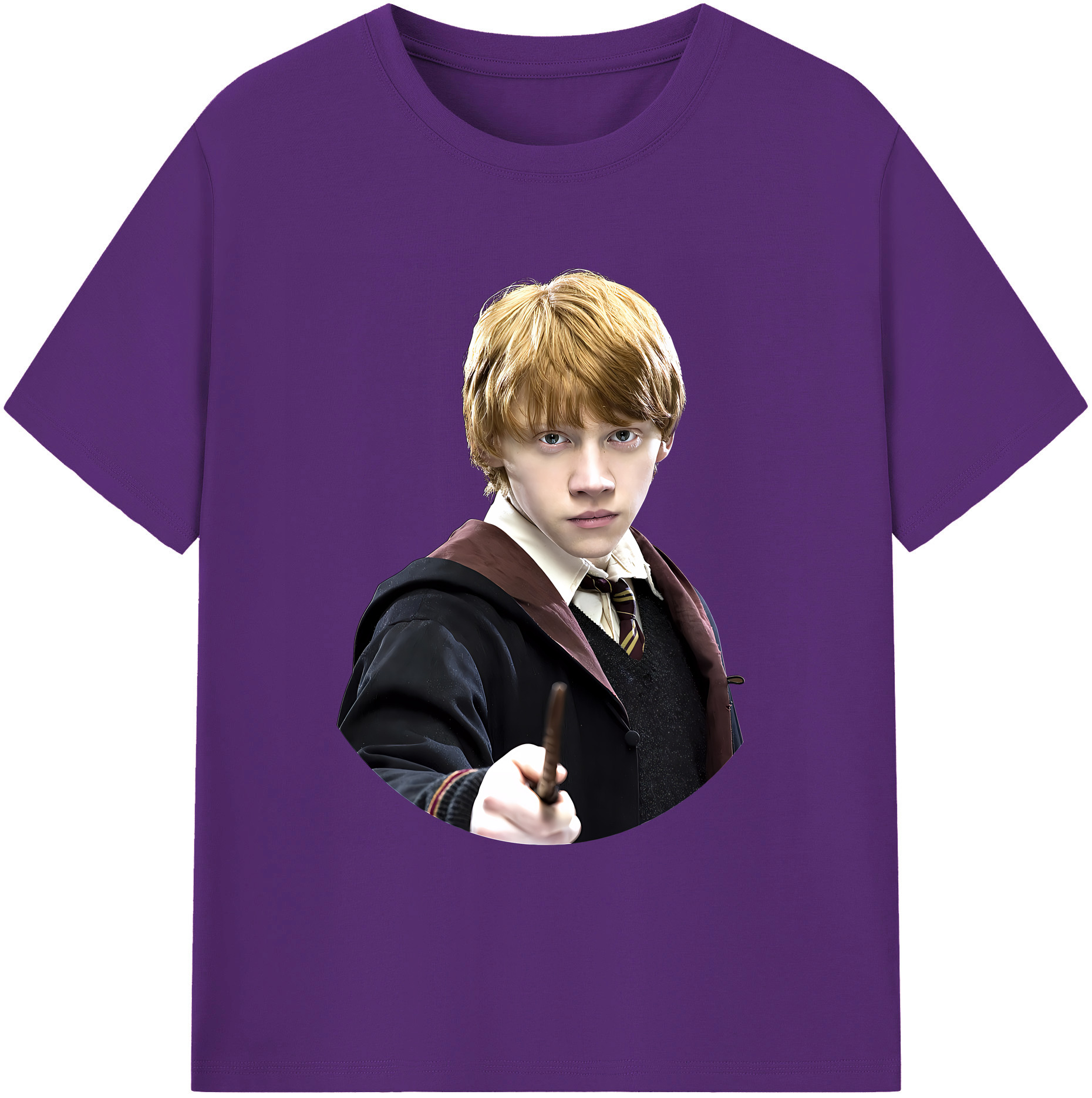 （画像用） Harry Potter ハリー・ポッターシリーズ 綿100％ メンズ半袖Tシャツ｜肌触りやわらか＆通気性