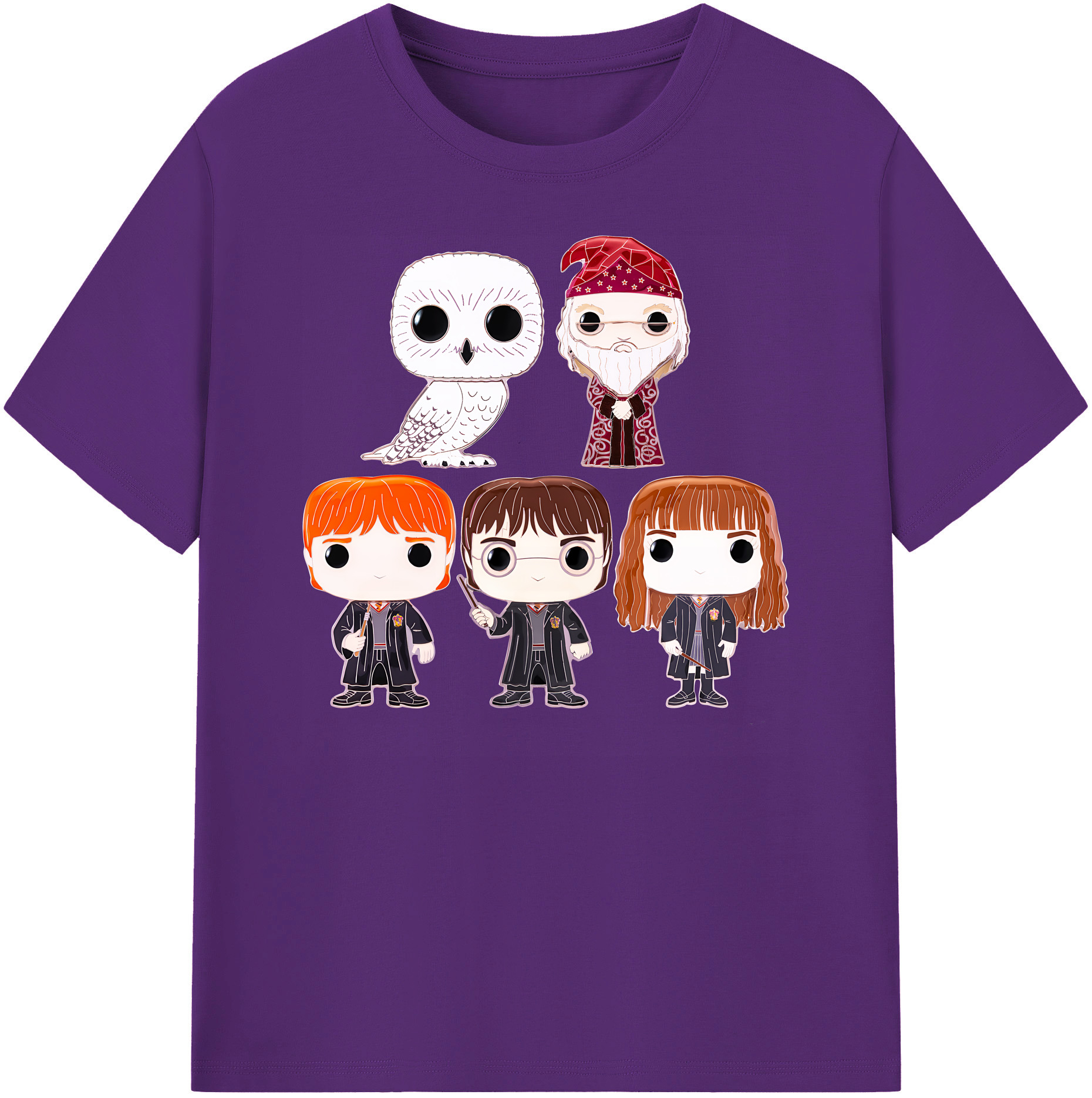 （画像用） Harry Potter ハリー・ポッターシリーズ 綿100％ メンズ半袖Tシャツ｜肌触りやわらか＆通気性