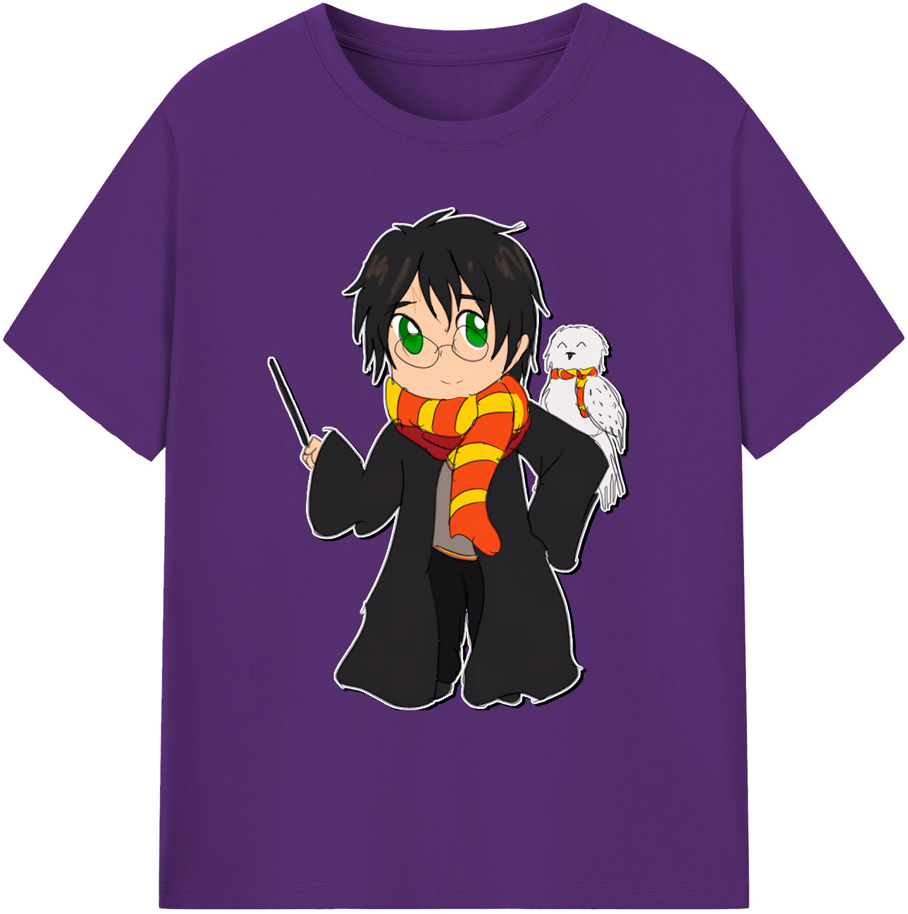 （画像用） Harry Potter ハリー・ポッターシリーズ 綿100％ メンズ半袖Tシャツ｜肌触りやわらか＆通気性