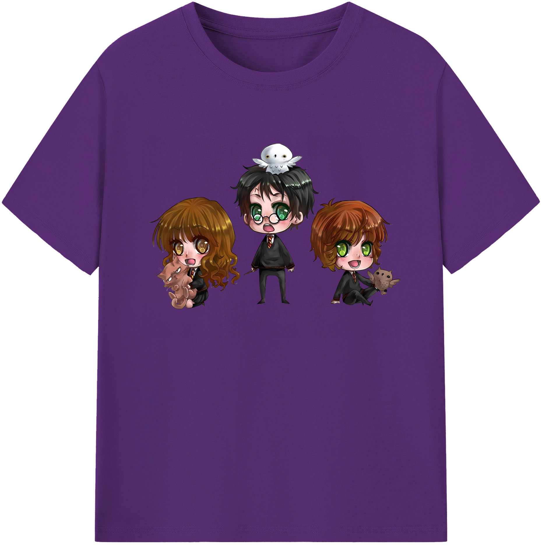 （画像用） Harry Potter ハリー・ポッターシリーズ 綿100％ メンズ半袖Tシャツ｜肌触りやわらか＆通気性