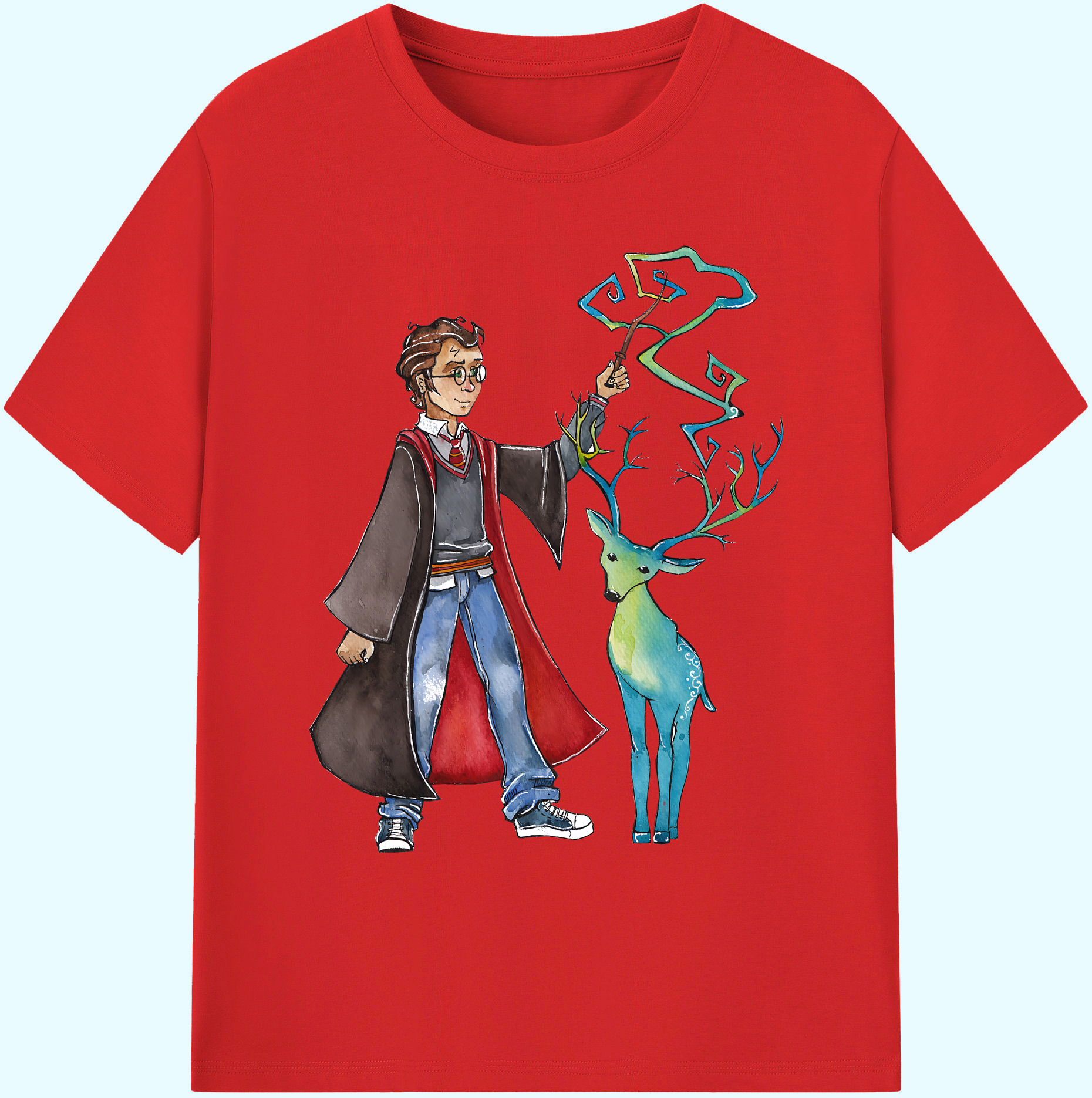 （画像用） Harry Potter ハリー・ポッターシリーズ 綿100％ メンズ半袖Tシャツ｜肌触りやわらか＆通気性