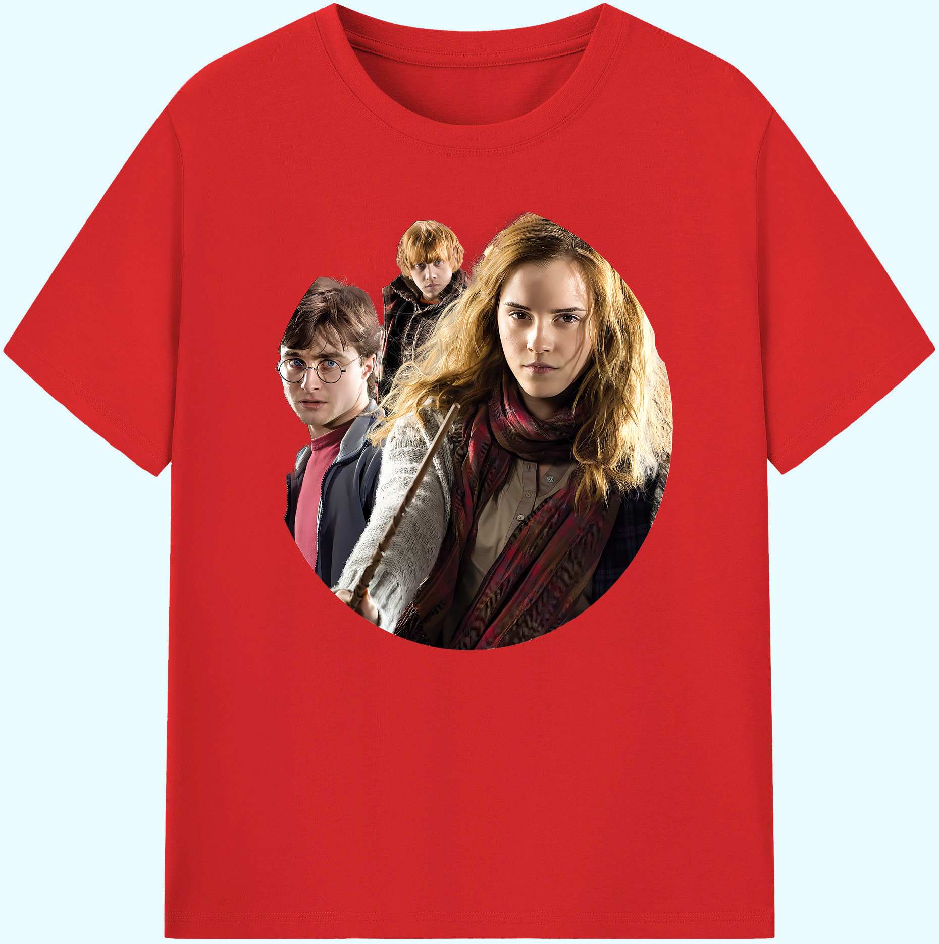（画像用） Harry Potter ハリー・ポッターシリーズ 綿100％ メンズ半袖Tシャツ｜肌触りやわらか＆通気性