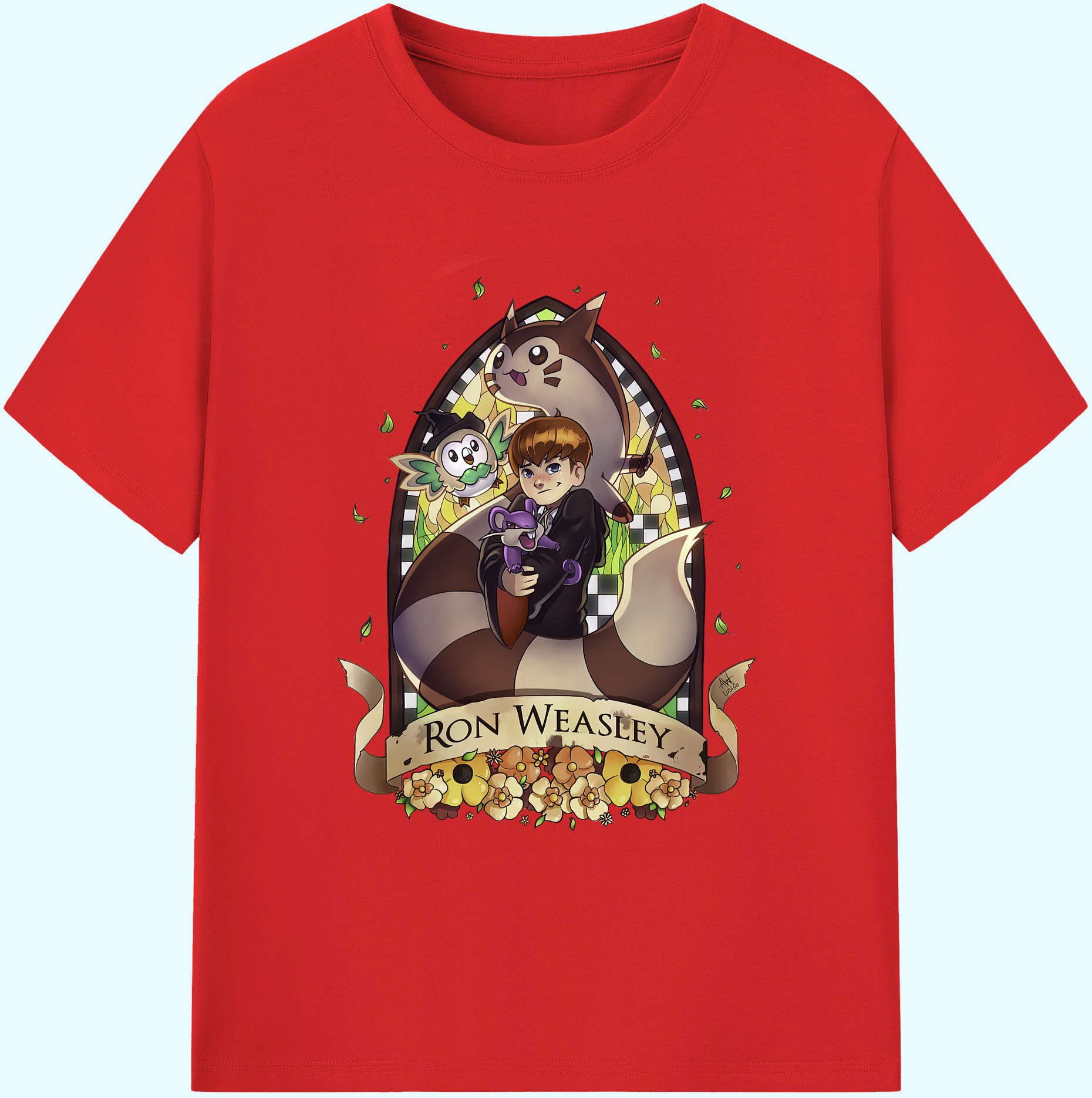 （画像用） Harry Potter ハリー・ポッターシリーズ 綿100％ メンズ半袖Tシャツ｜肌触りやわらか＆通気性