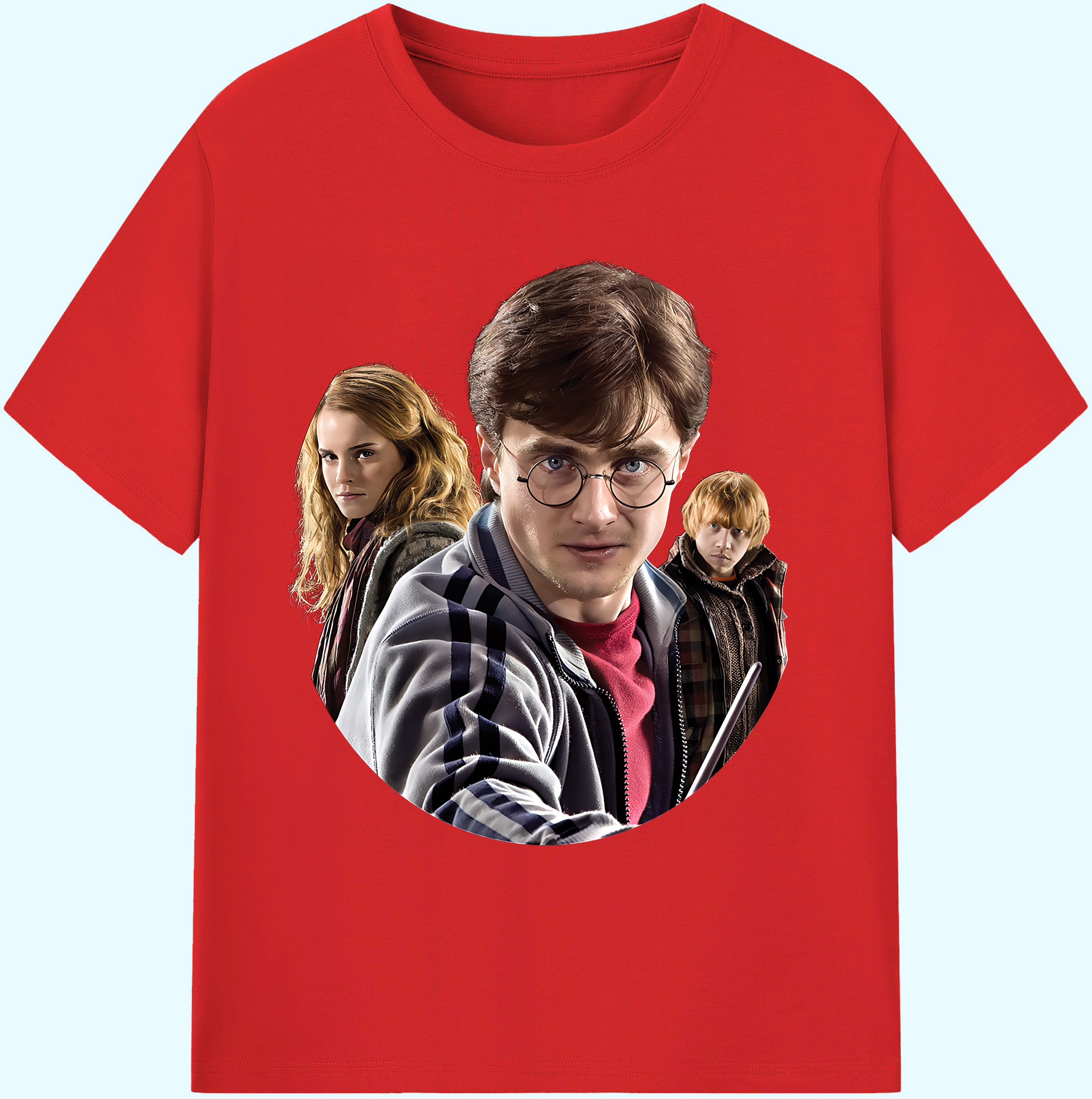（画像用） Harry Potter ハリー・ポッターシリーズ 綿100％ メンズ半袖Tシャツ｜肌触りやわらか＆通気性