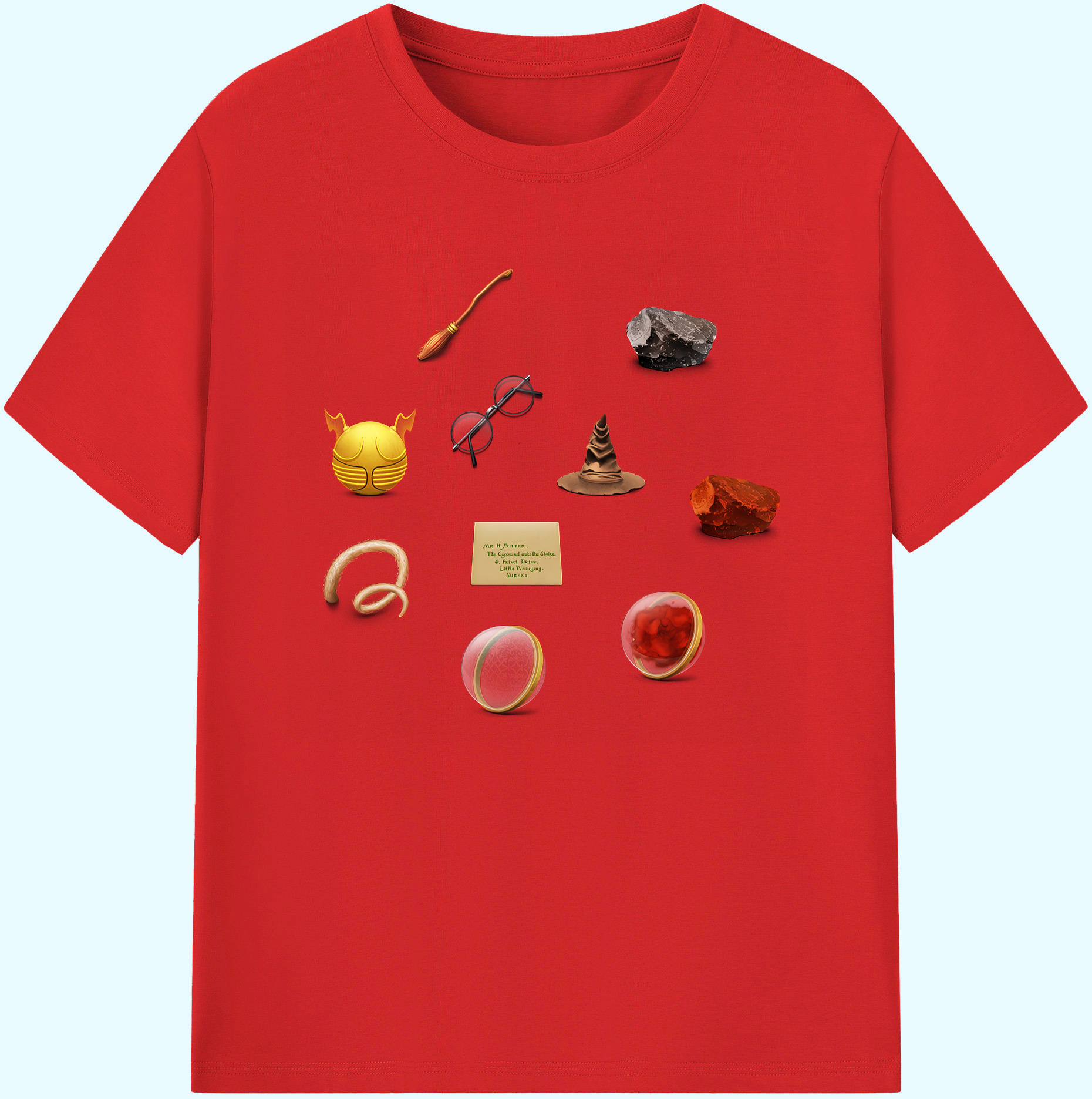 （画像用） Harry Potter ハリー・ポッターシリーズ 綿100％ メンズ半袖Tシャツ｜肌触りやわらか＆通気性