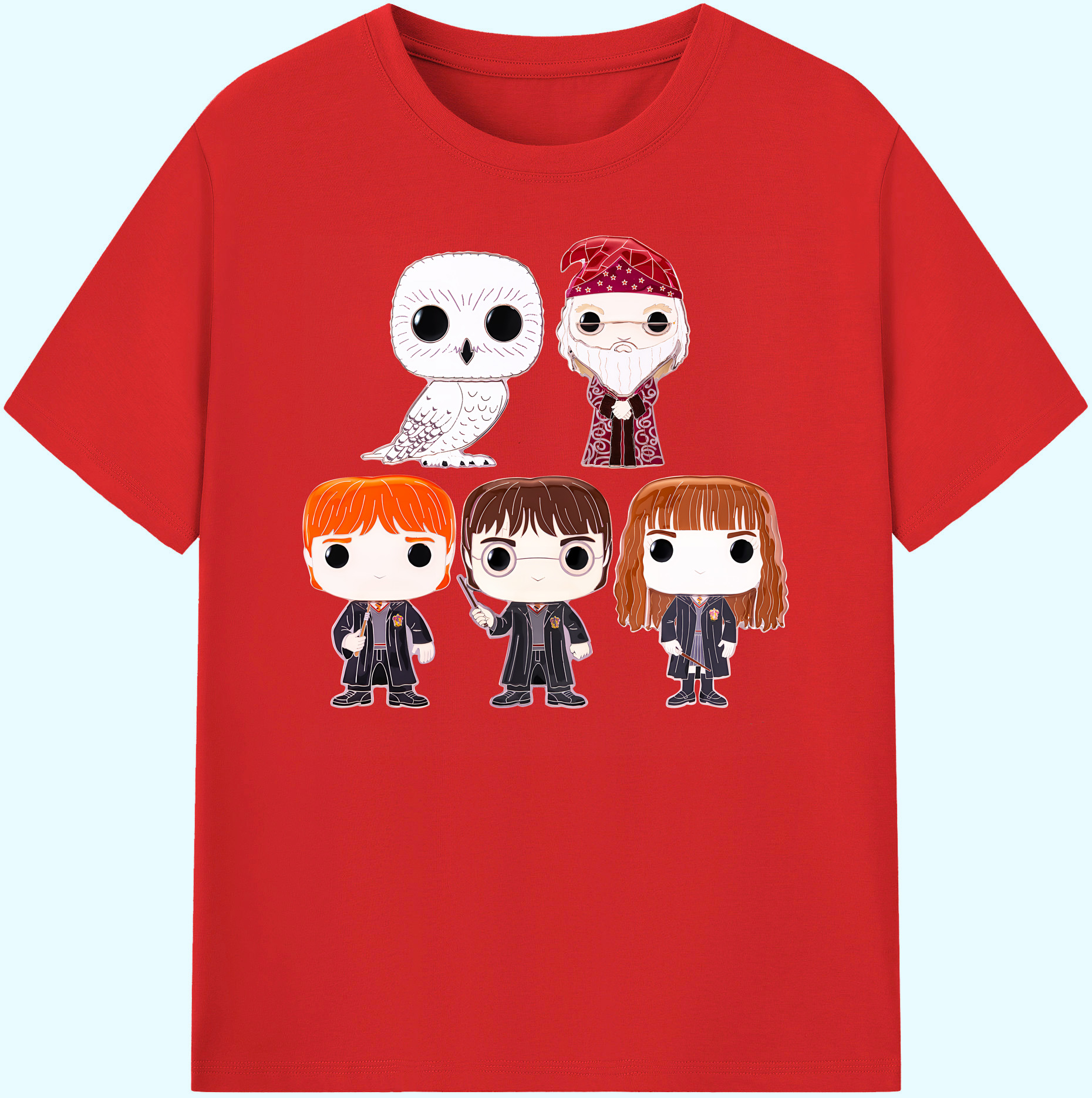（画像用） Harry Potter ハリー・ポッターシリーズ 綿100％ メンズ半袖Tシャツ｜肌触りやわらか＆通気性