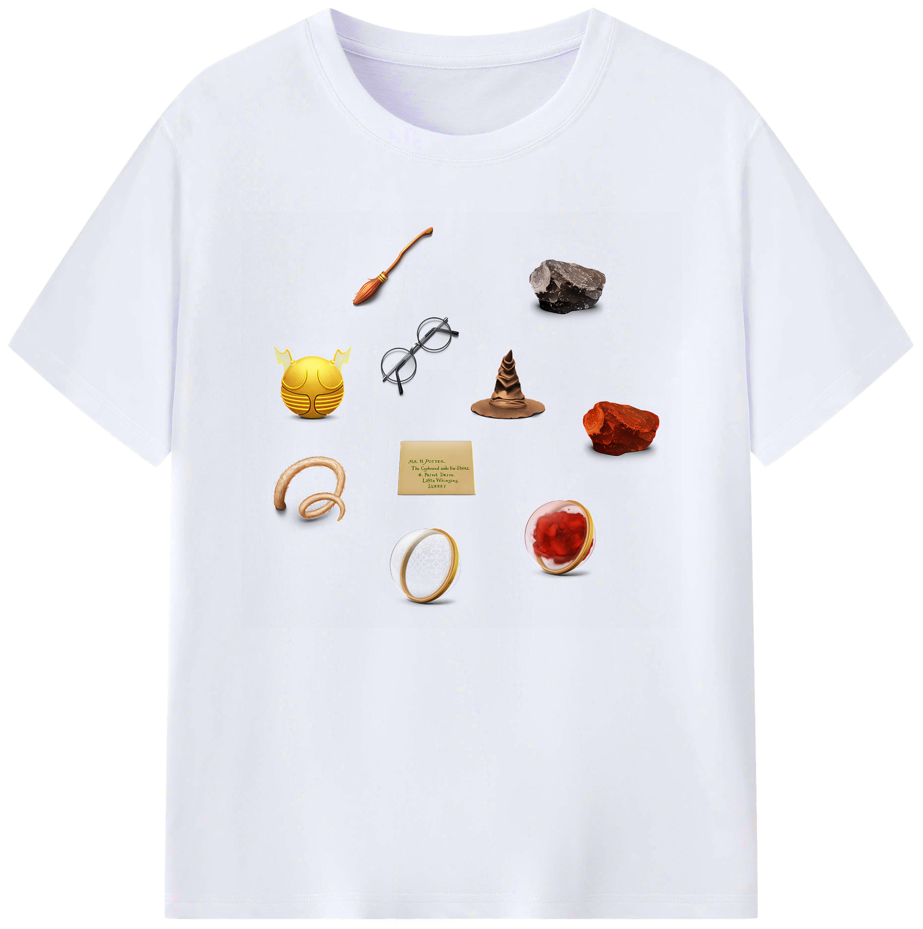 （画像用） Harry Potter ハリー・ポッターシリーズ 綿100％ メンズ半袖Tシャツ｜肌触りやわらか＆通気性