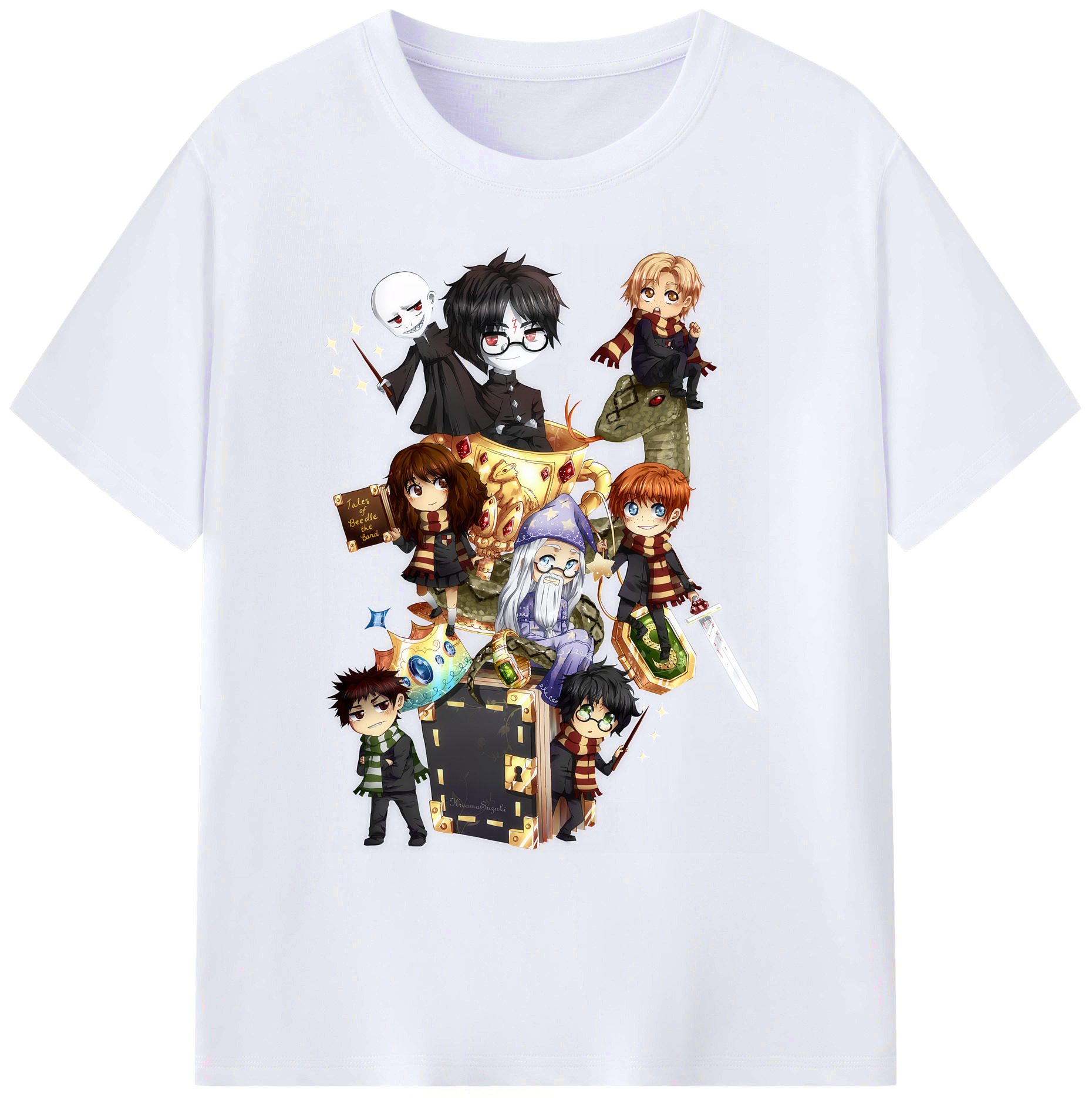 （画像用） Harry Potter ハリー・ポッターシリーズ 綿100％ メンズ半袖Tシャツ｜肌触りやわらか＆通気性