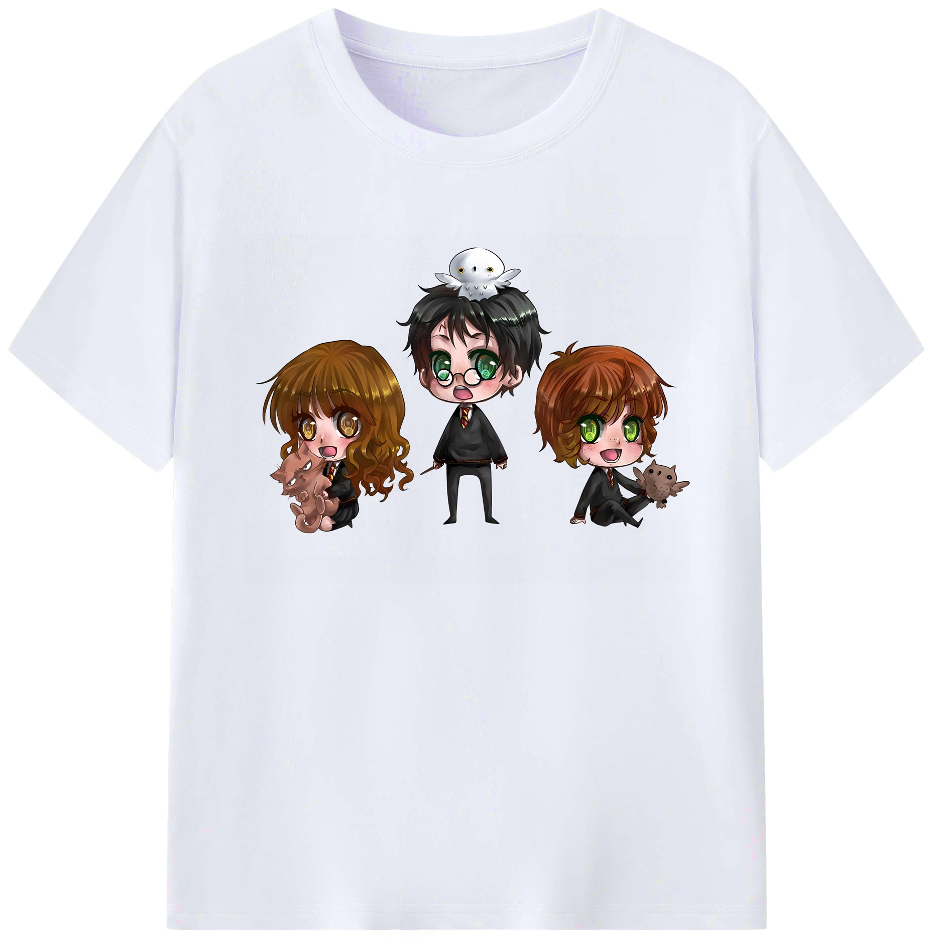 （画像用） Harry Potter ハリー・ポッターシリーズ 綿100％ メンズ半袖Tシャツ｜肌触りやわらか＆通気性