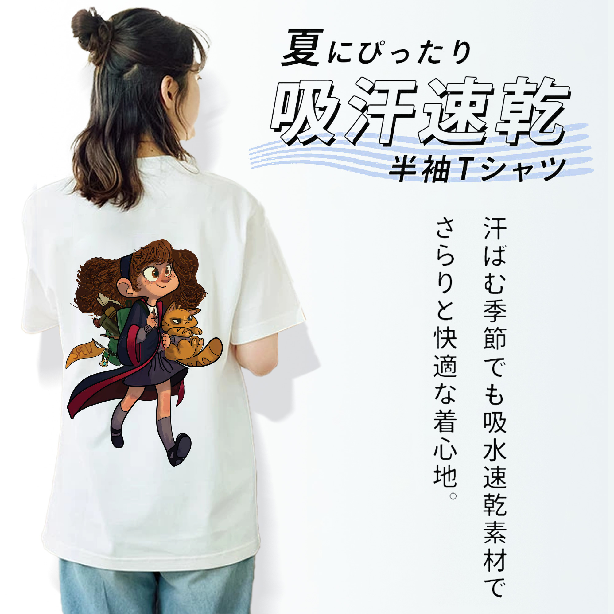 Harry Potter ハリー・ポッターシリーズ レディース半袖Tシャツ(バックプリント)