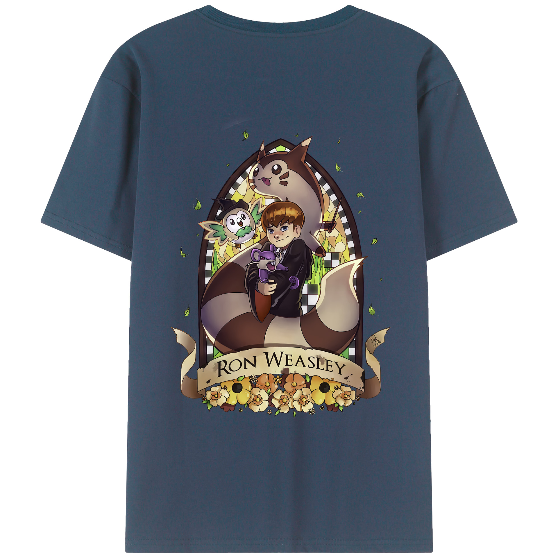 （画像用） Harry Potter ハリー・ポッターシリーズ レディース半袖Tシャツ(バックプリント)