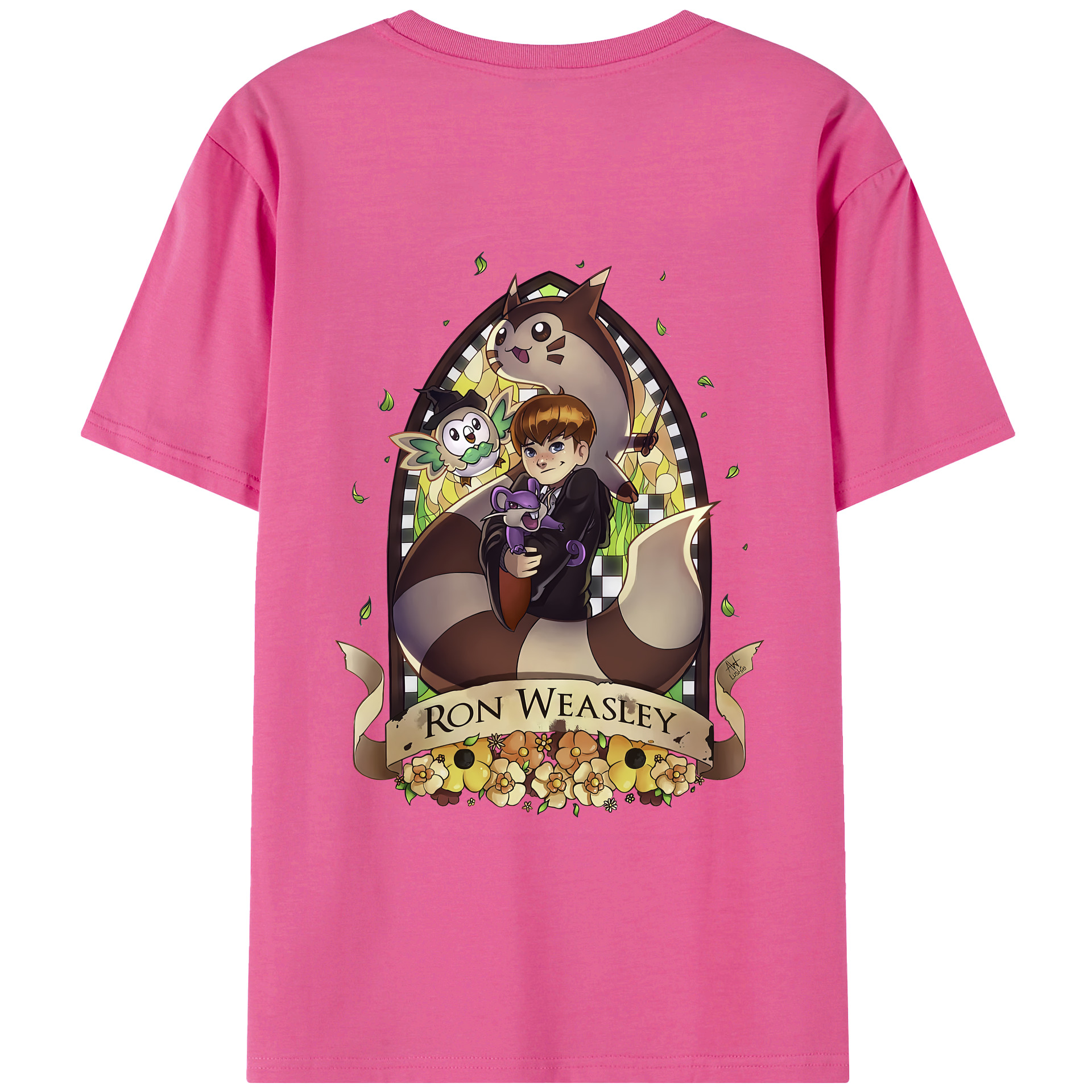 （画像用） Harry Potter ハリー・ポッターシリーズ レディース半袖Tシャツ(バックプリント)