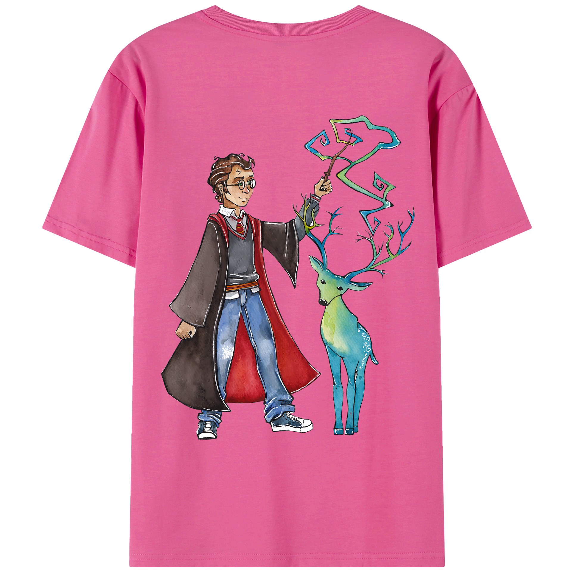 （画像用） Harry Potter ハリー・ポッターシリーズ レディース半袖Tシャツ(バックプリント)