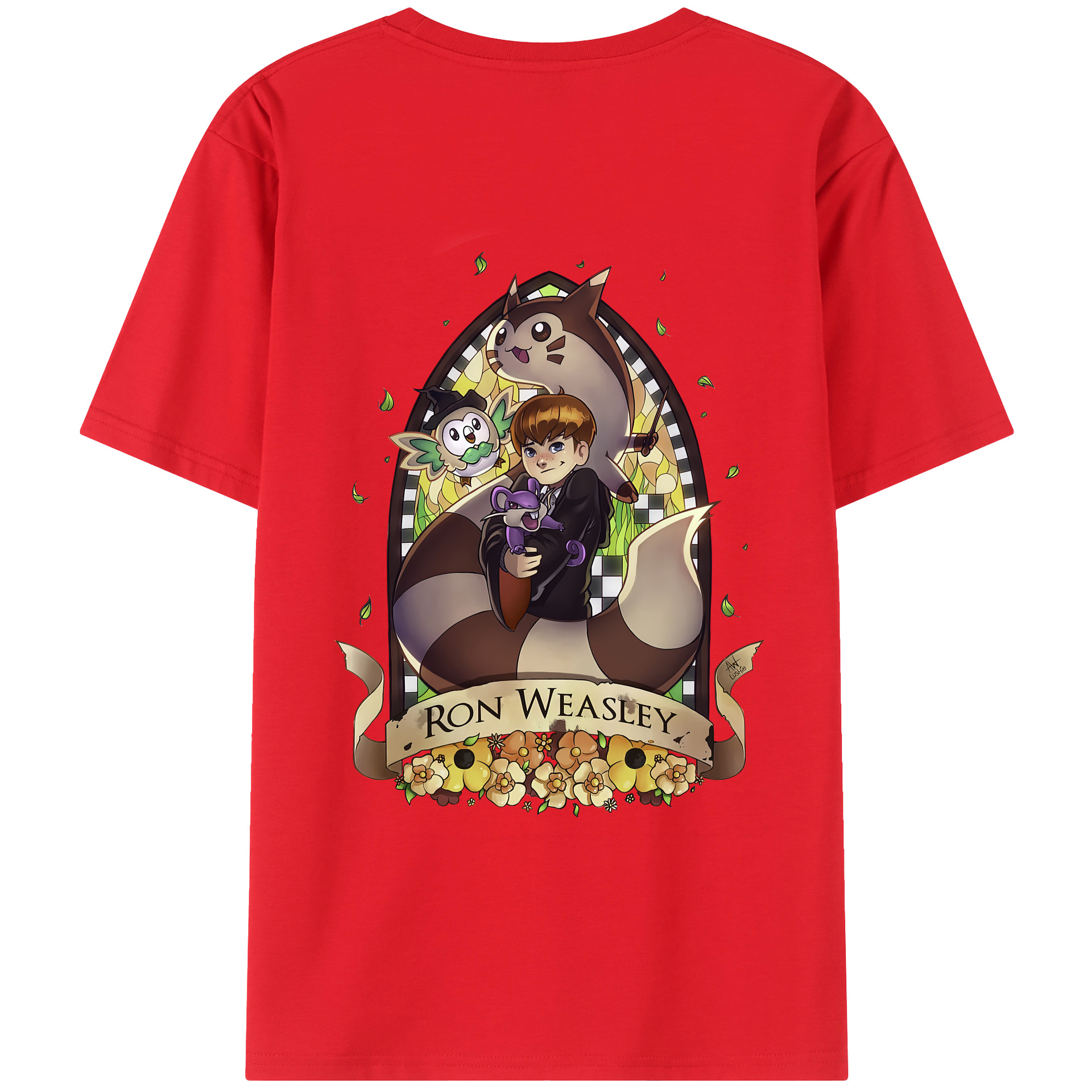 （画像用） Harry Potter ハリー・ポッターシリーズ レディース半袖Tシャツ(バックプリント)