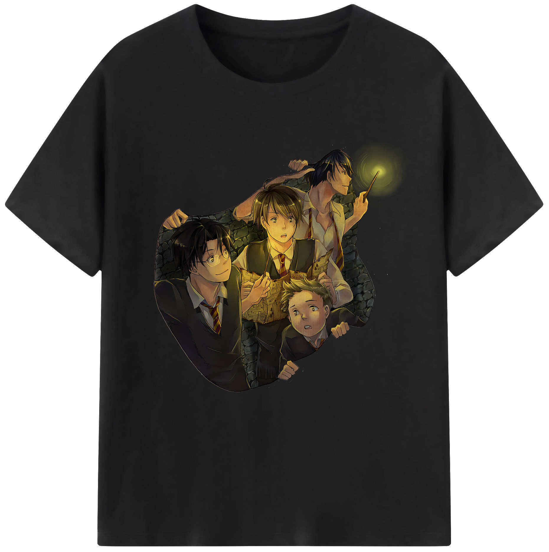 （画像用） Harry Potter ハリー・ポッターシリーズ レディースカジュアルプリントTシャツ（綿100％）