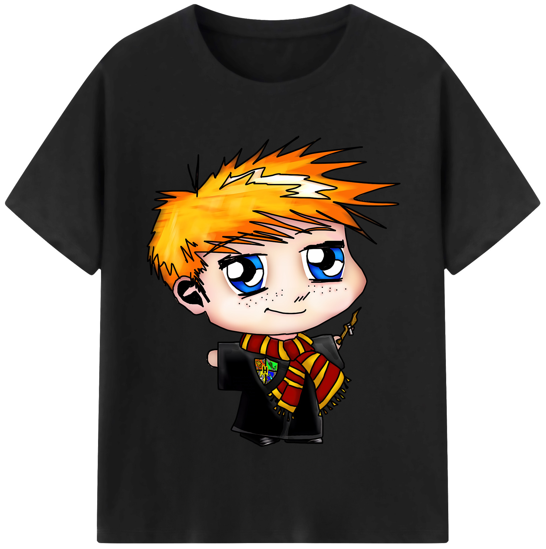 （画像用） Harry Potter ハリー・ポッターシリーズ レディースカジュアルプリントTシャツ（綿100％）