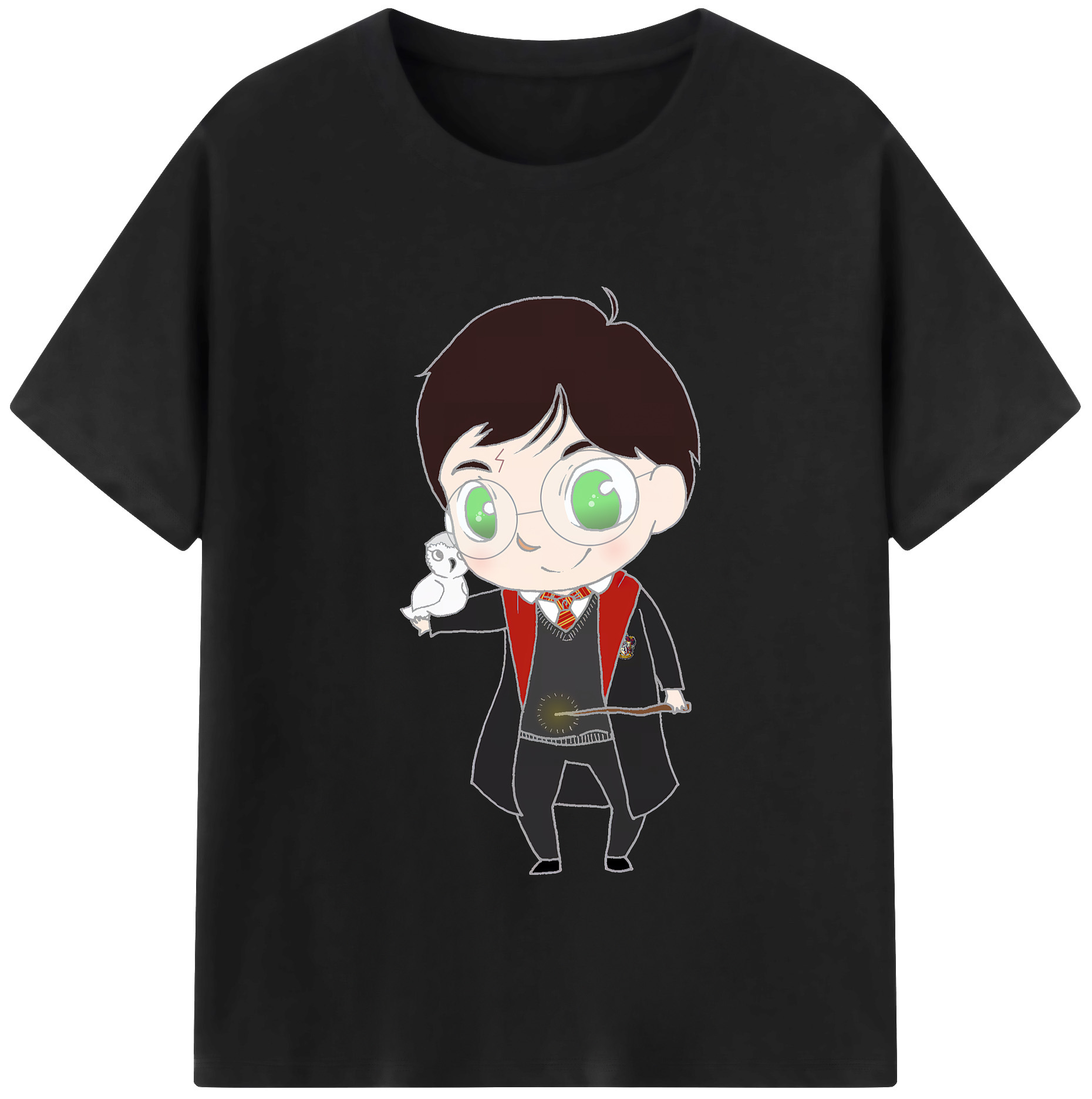 （画像用） Harry Potter ハリー・ポッターシリーズ レディースカジュアルプリントTシャツ（綿100％）