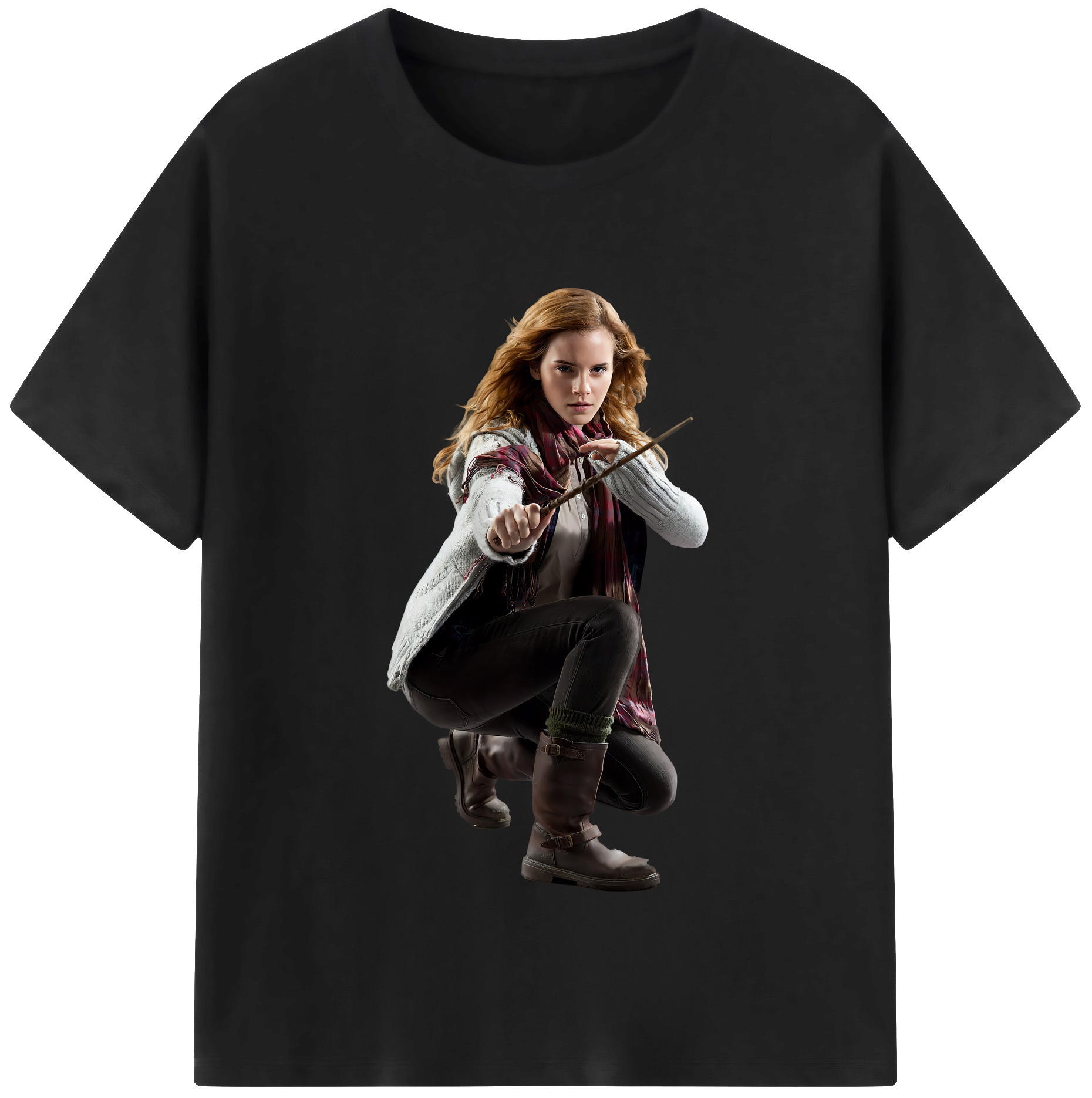 （画像用） Harry Potter ハリー・ポッターシリーズ レディースカジュアルプリントTシャツ（綿100％）