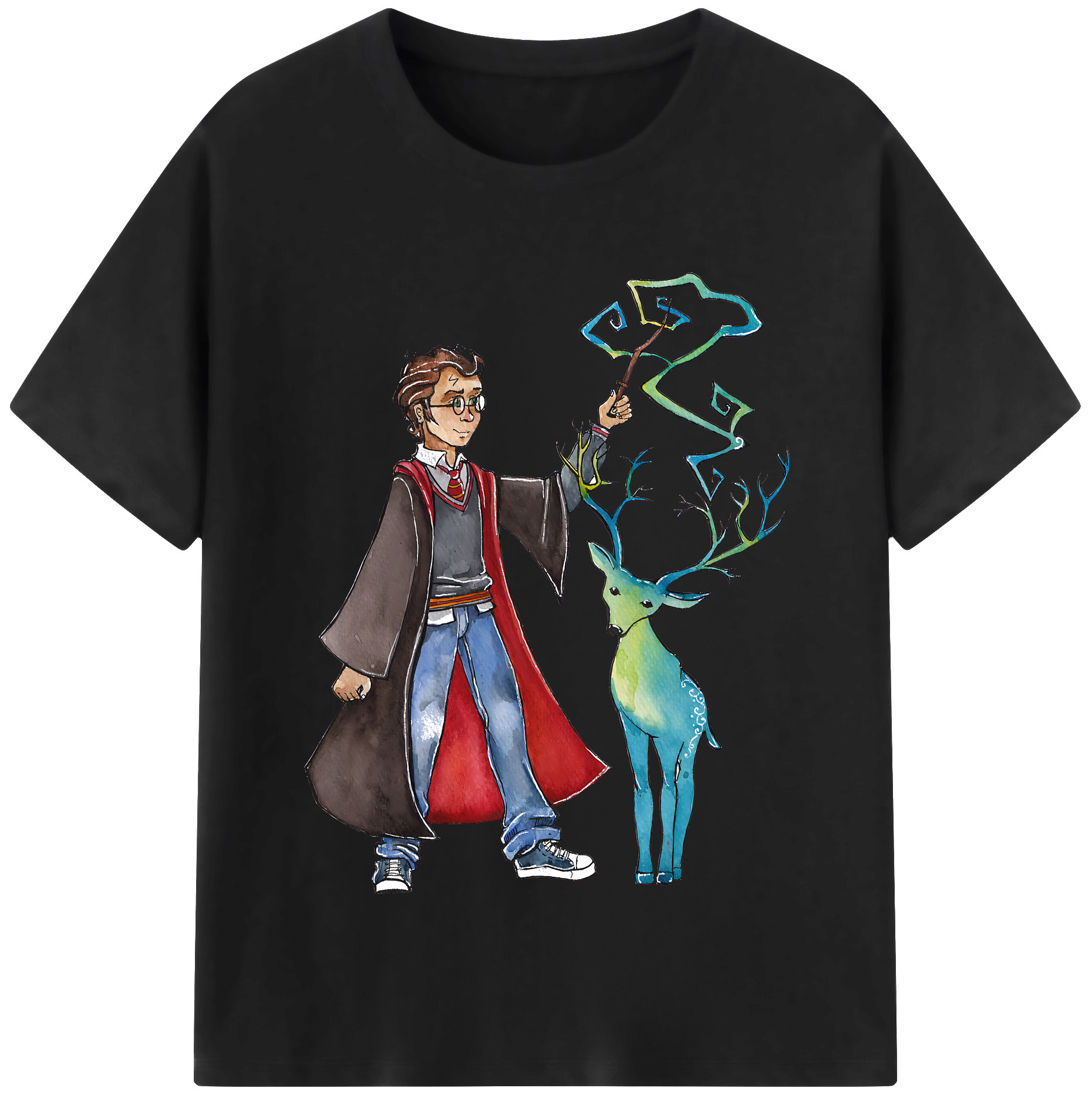 （画像用） Harry Potter ハリー・ポッターシリーズ レディースカジュアルプリントTシャツ（綿100％）
