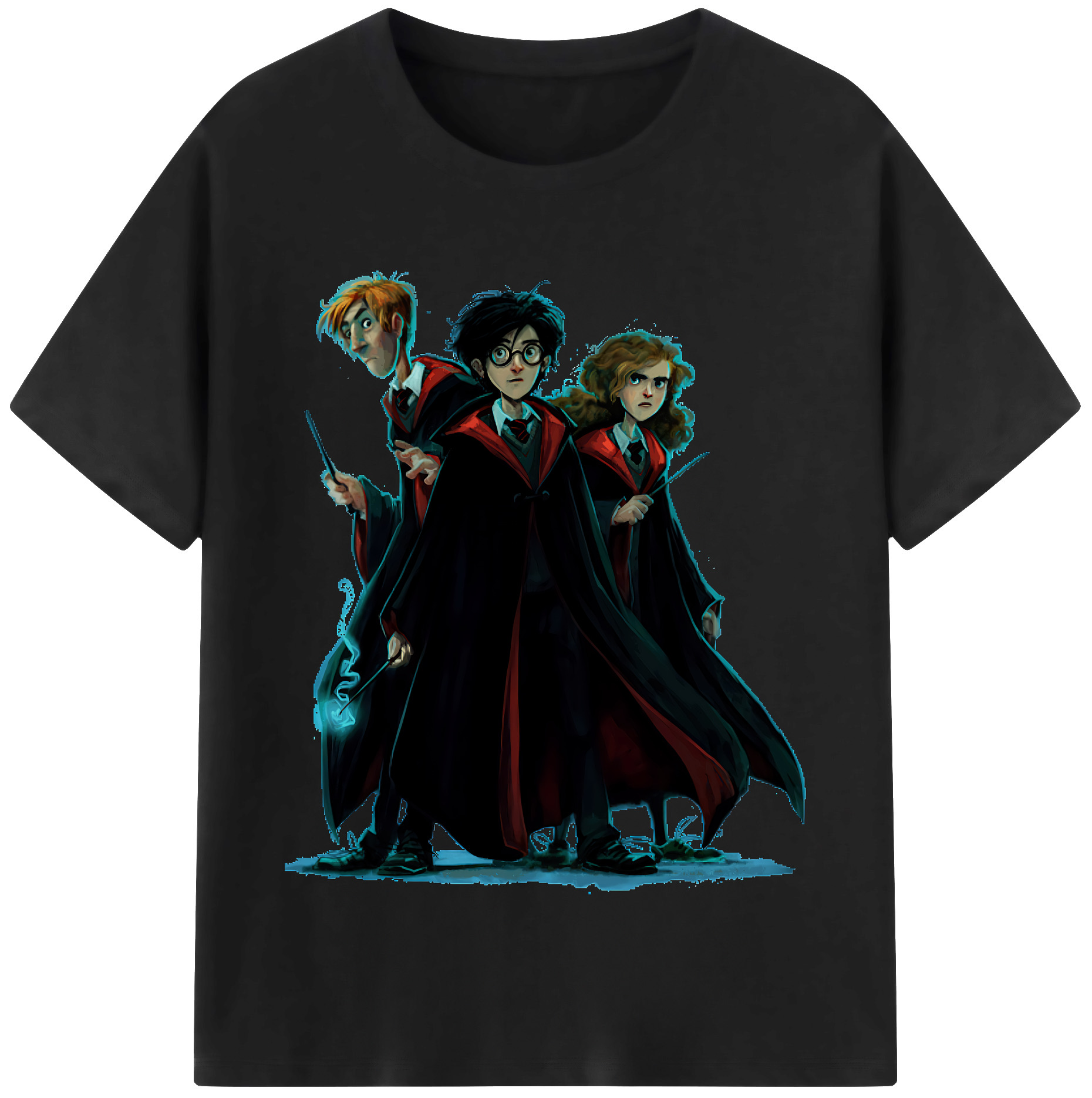 （画像用） Harry Potter ハリー・ポッターシリーズ レディースカジュアルプリントTシャツ（綿100％）