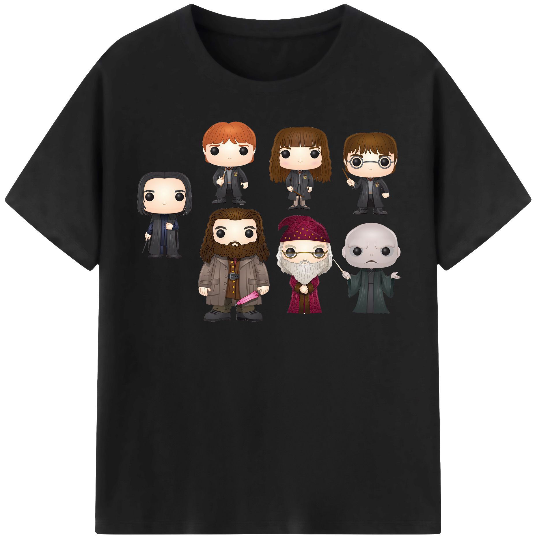 （画像用） Harry Potter ハリー・ポッターシリーズ レディースカジュアルプリントTシャツ（綿100％）