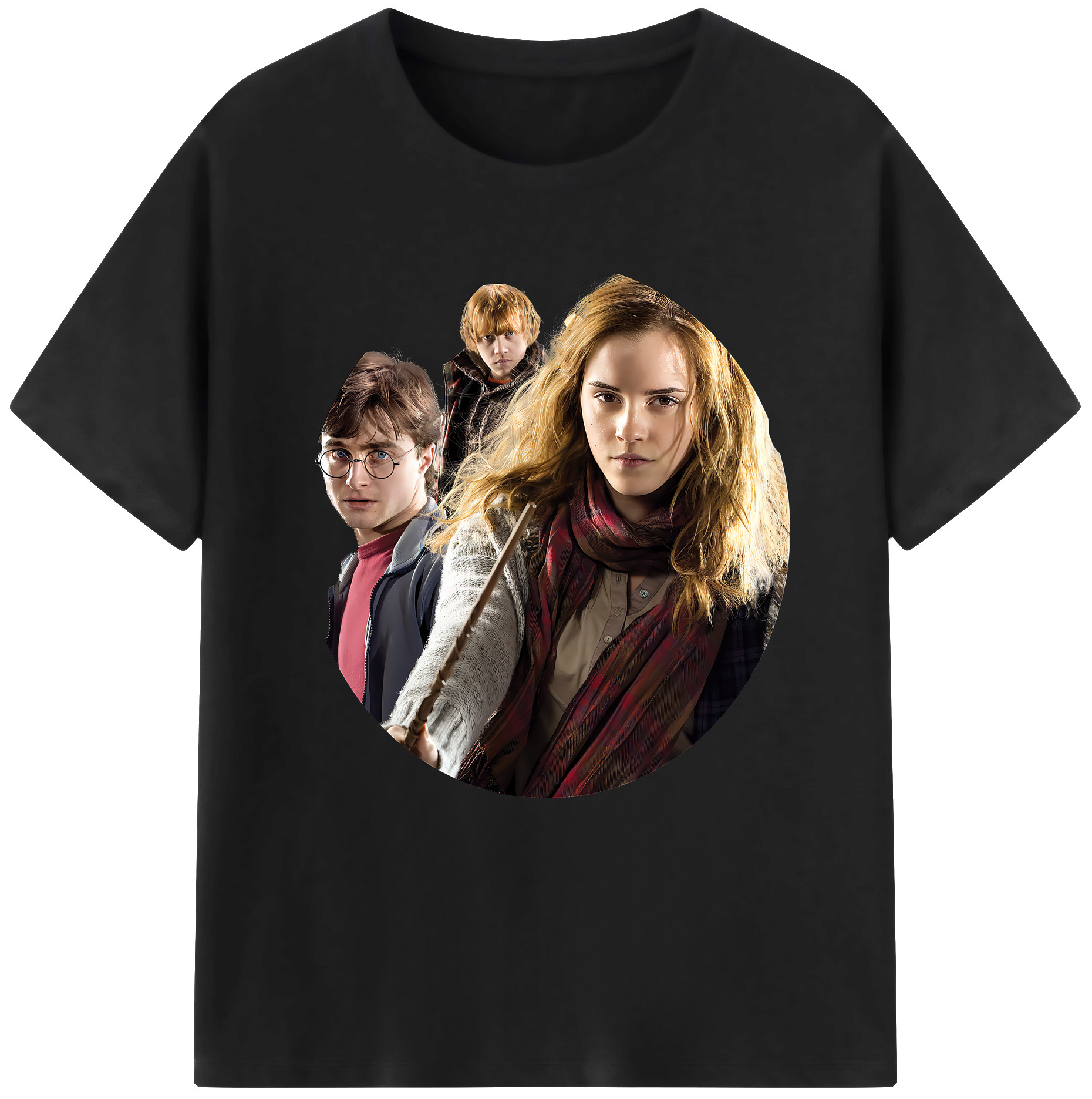 （画像用） Harry Potter ハリー・ポッターシリーズ レディースカジュアルプリントTシャツ（綿100％）