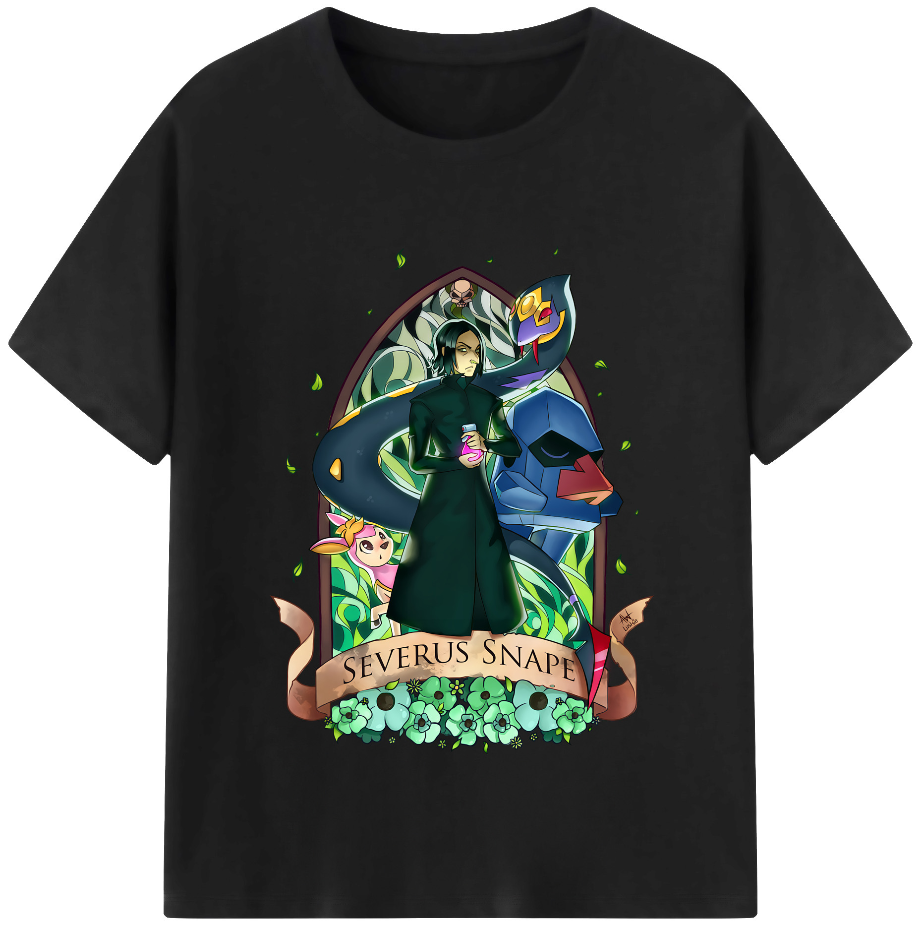 （画像用） Harry Potter ハリー・ポッターシリーズ レディースカジュアルプリントTシャツ（綿100％）