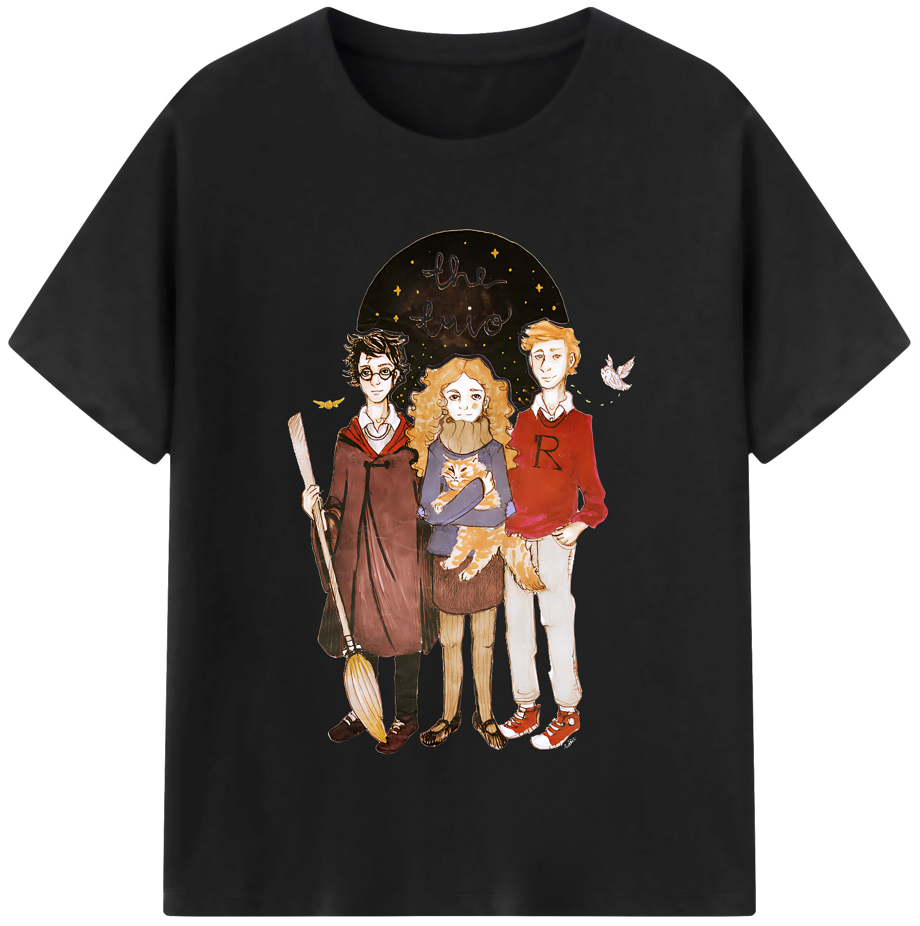 （画像用） Harry Potter ハリー・ポッターシリーズ レディースカジュアルプリントTシャツ（綿100％）