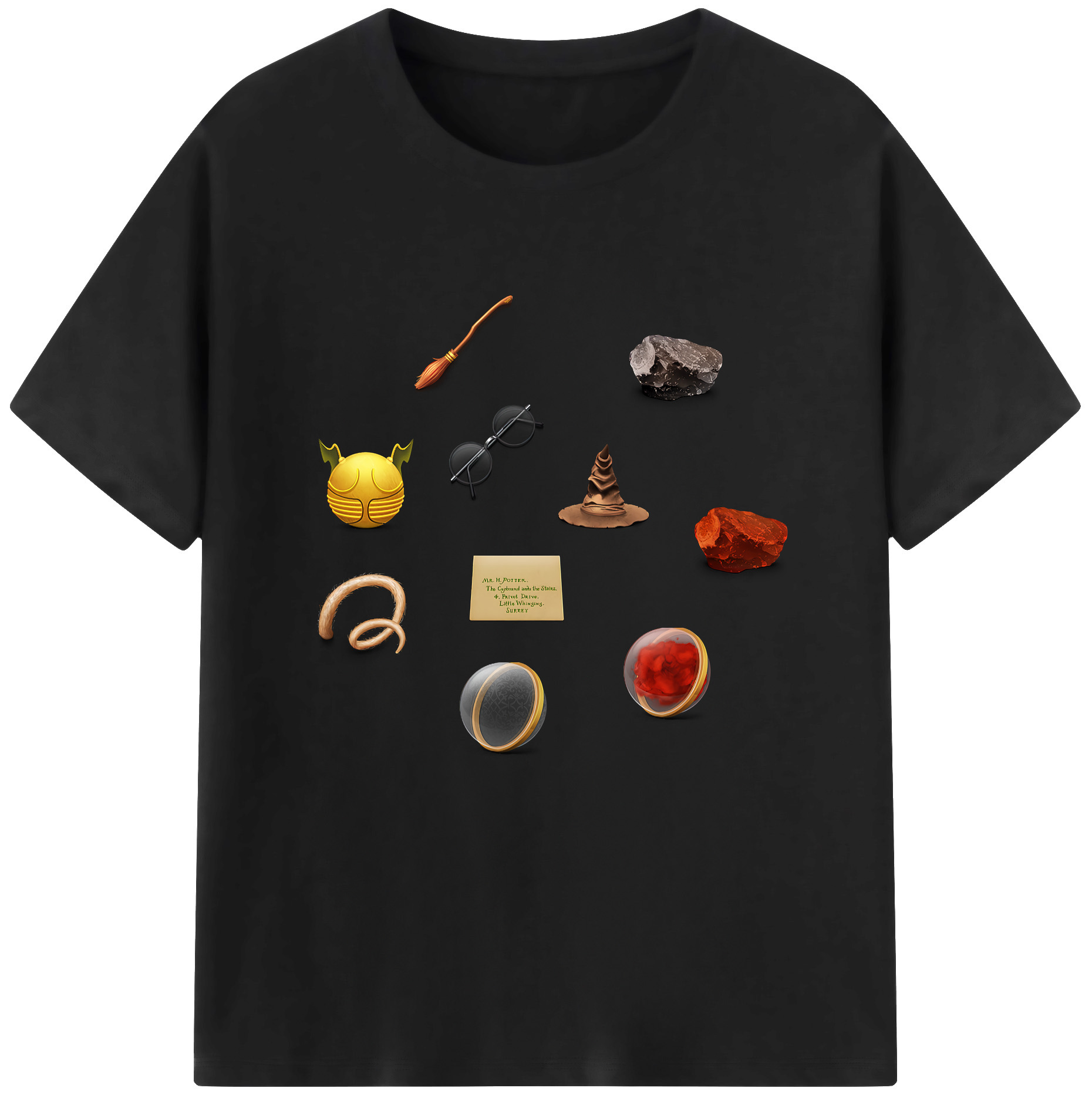 （画像用） Harry Potter ハリー・ポッターシリーズ レディースカジュアルプリントTシャツ（綿100％）