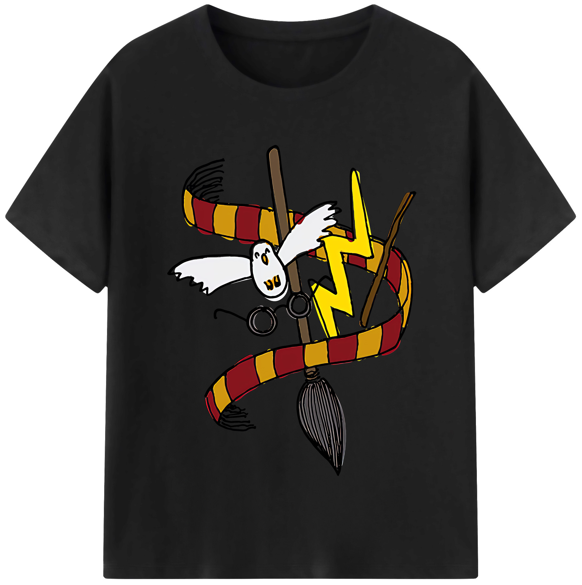 （画像用） Harry Potter ハリー・ポッターシリーズ レディースカジュアルプリントTシャツ（綿100％）