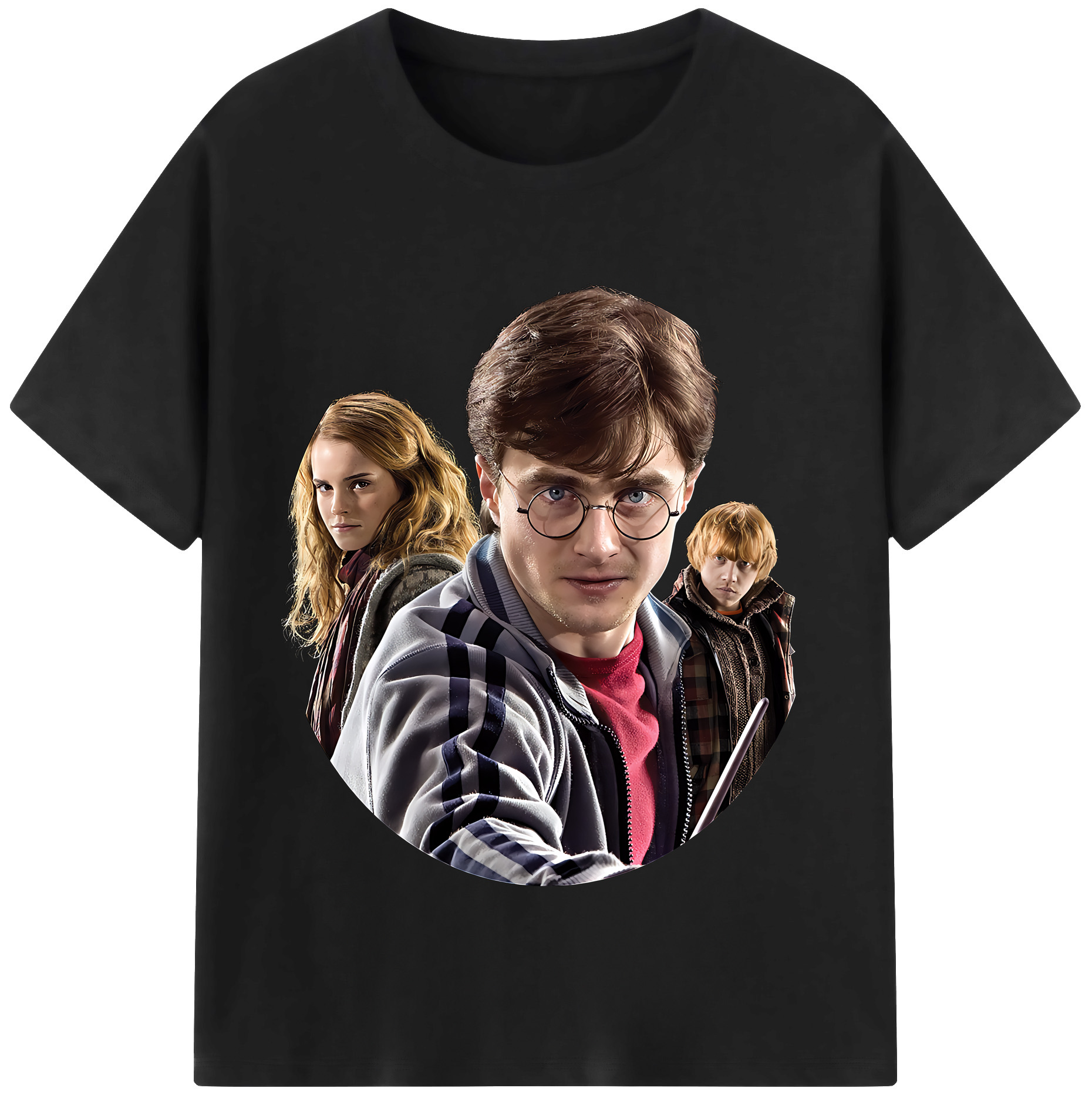 （画像用） Harry Potter ハリー・ポッターシリーズ レディースカジュアルプリントTシャツ（綿100％）