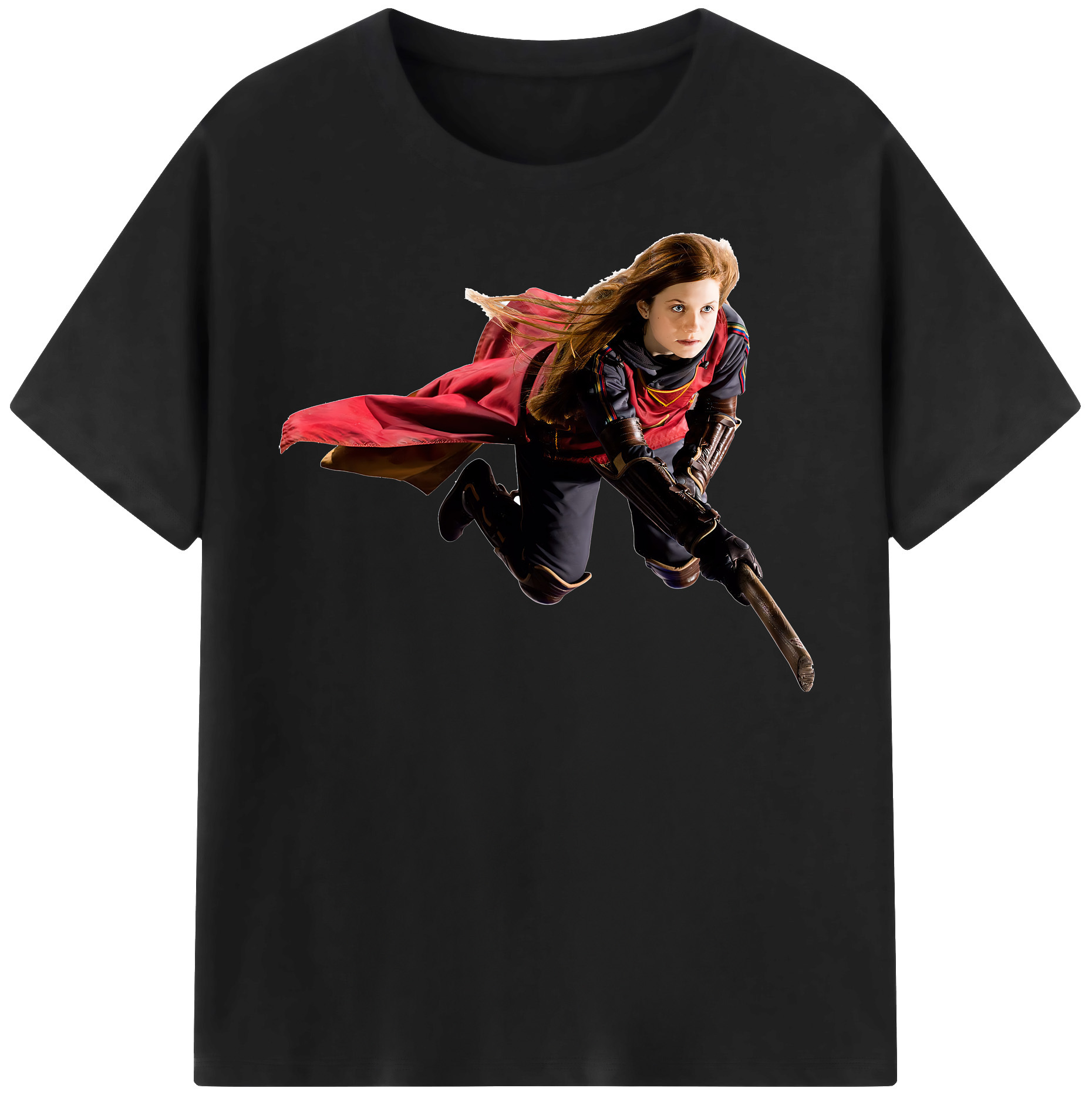 （画像用） Harry Potter ハリー・ポッターシリーズ レディースカジュアルプリントTシャツ（綿100％）