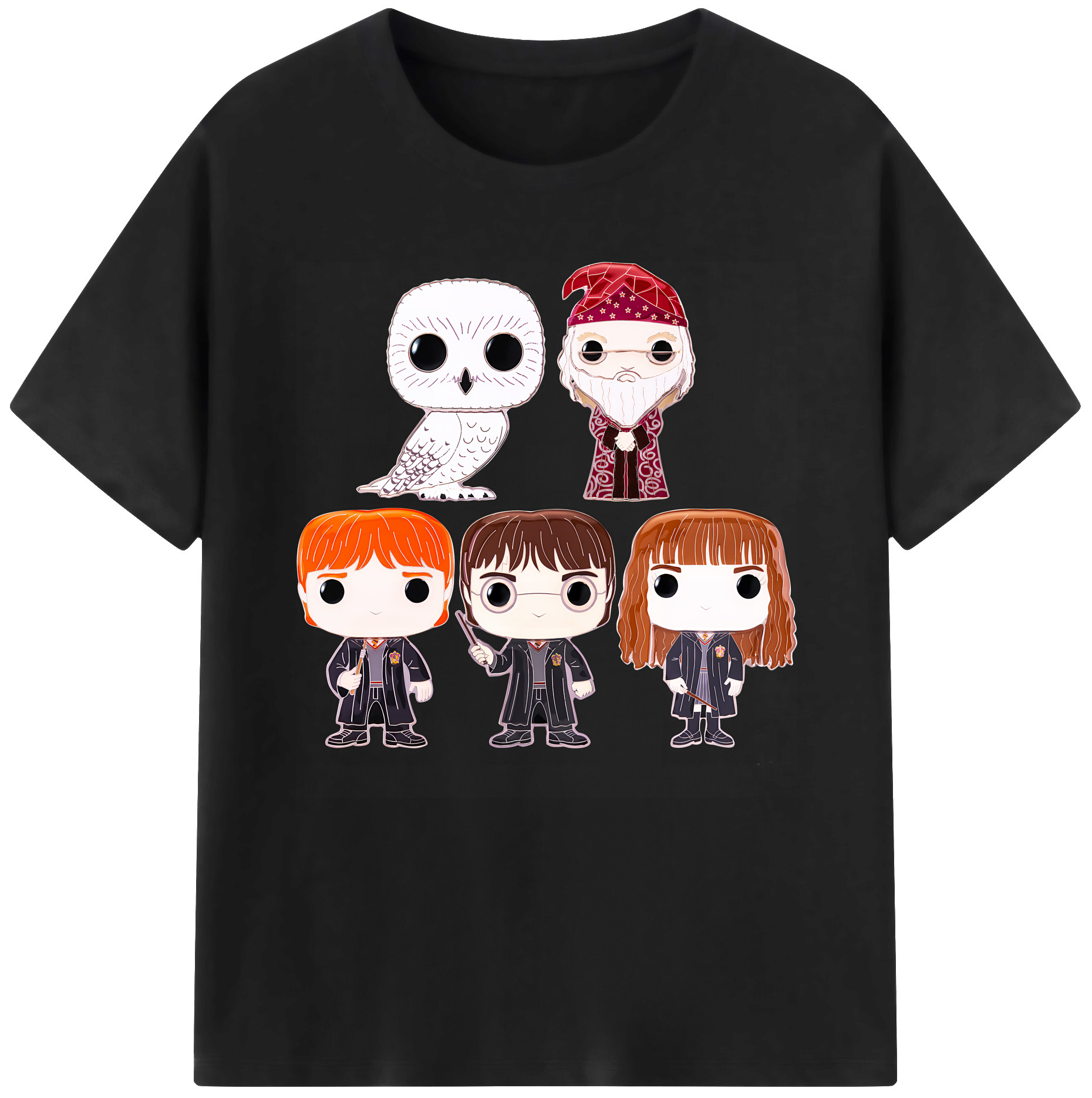 （画像用） Harry Potter ハリー・ポッターシリーズ レディースカジュアルプリントTシャツ（綿100％）
