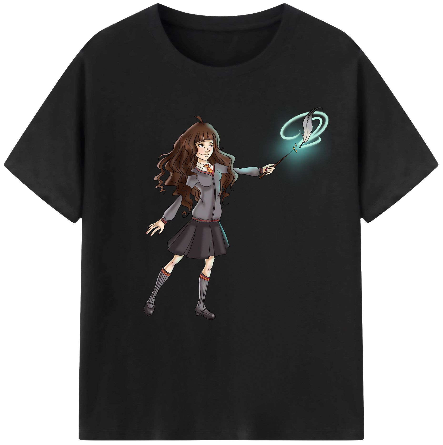 （画像用） Harry Potter ハリー・ポッターシリーズ レディースカジュアルプリントTシャツ（綿100％）